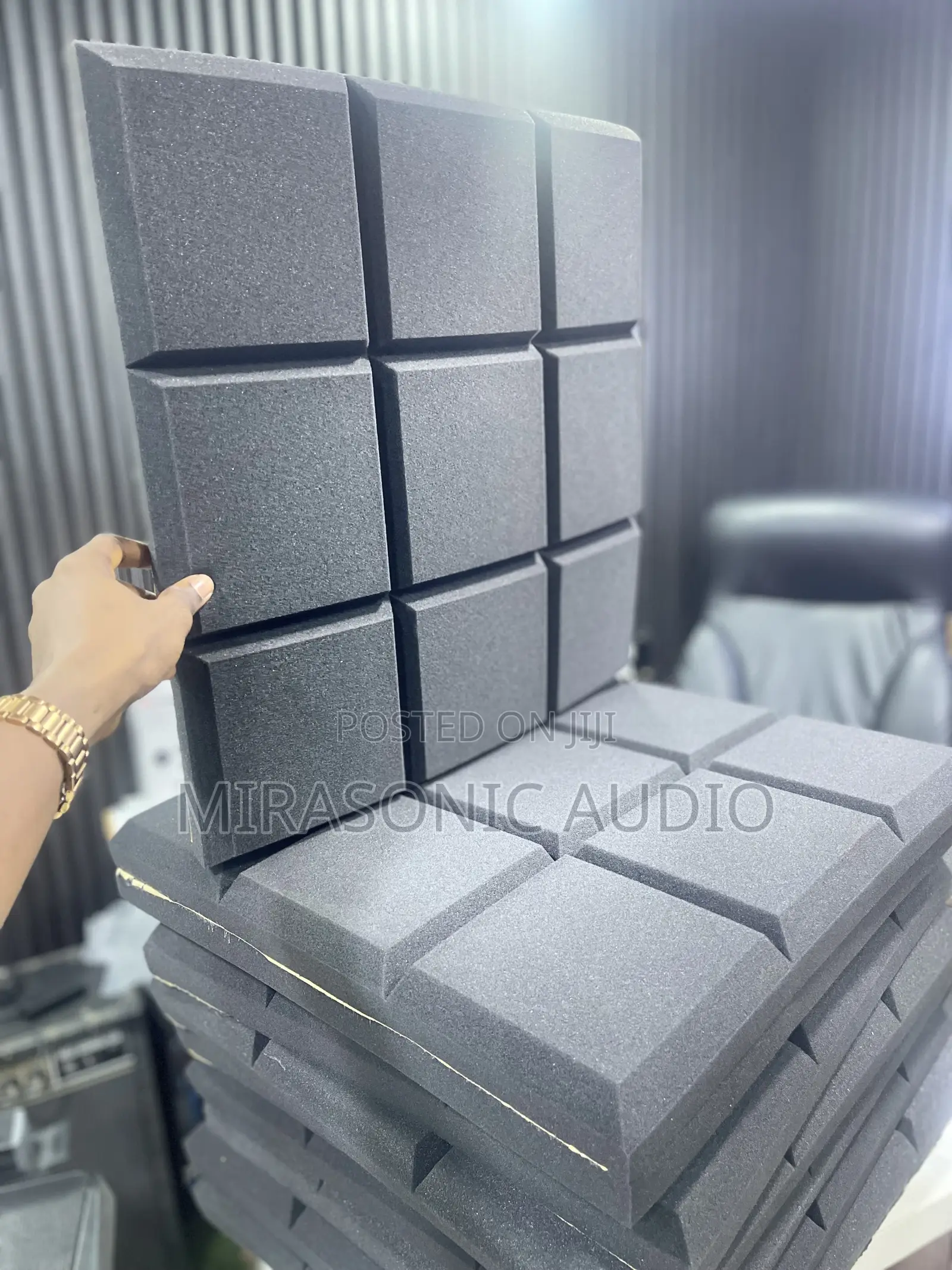 50x50x5cm 9th Grid Design Acoustic Foam for Sound Treatment
