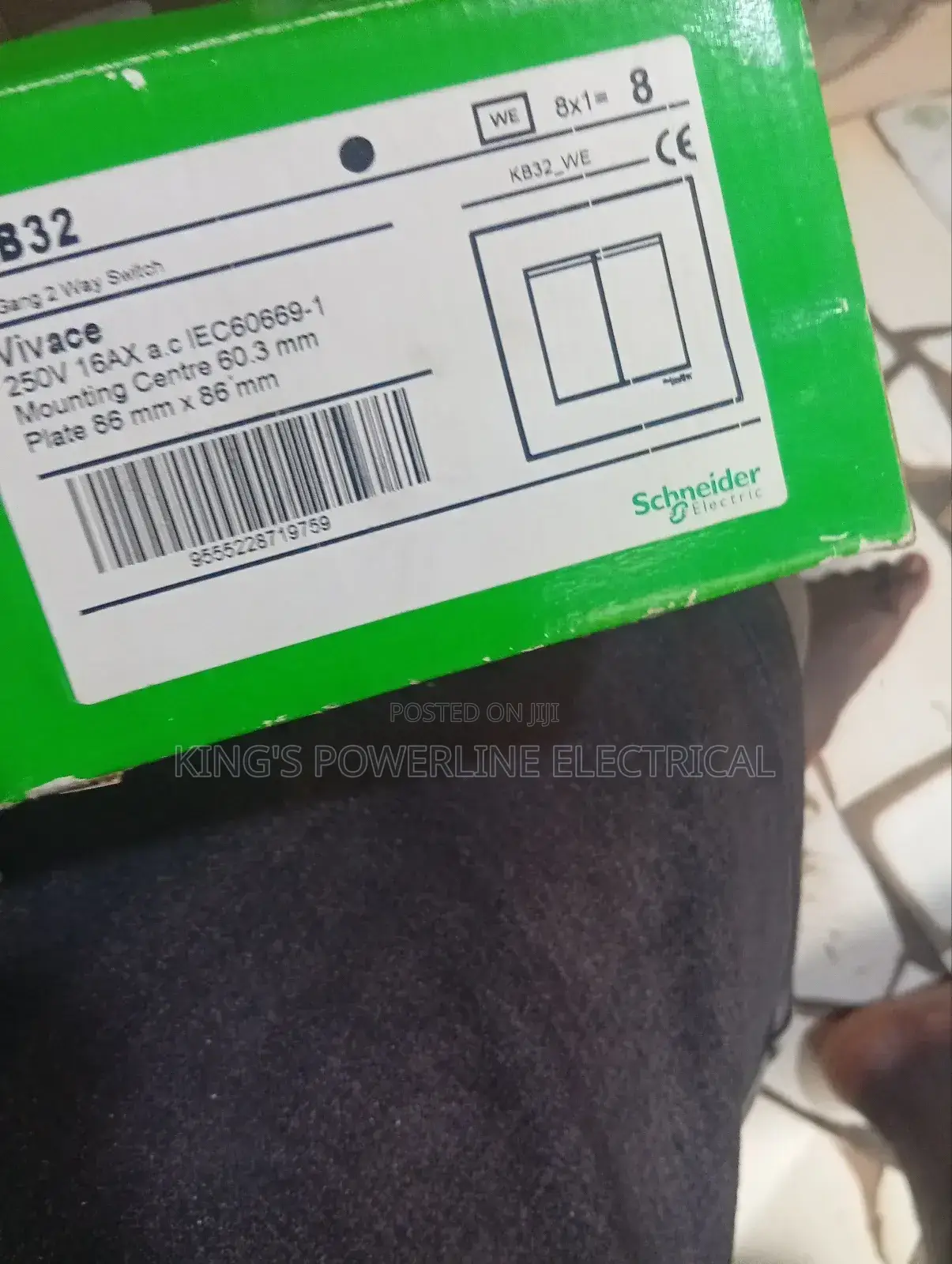 Original Schneider 2gang Switch