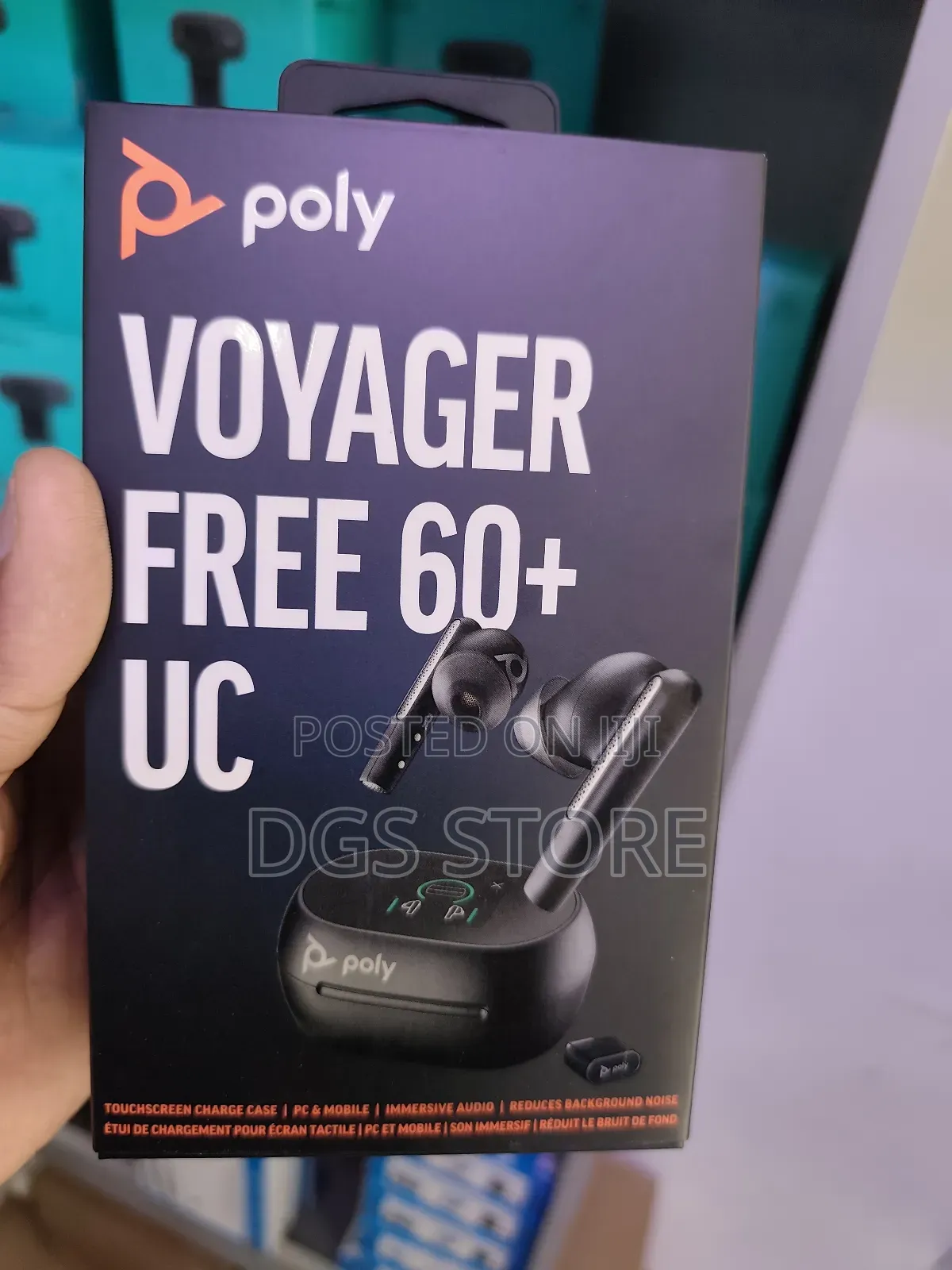 Plantronics Poly Voyager Free 60+ Uc Bluetooth Earbuds