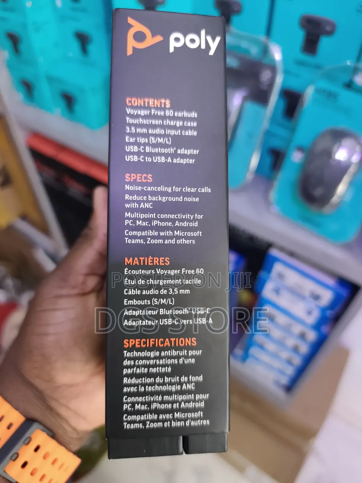 Plantronics Poly Voyager Free 60+ Uc Bluetooth Earbuds