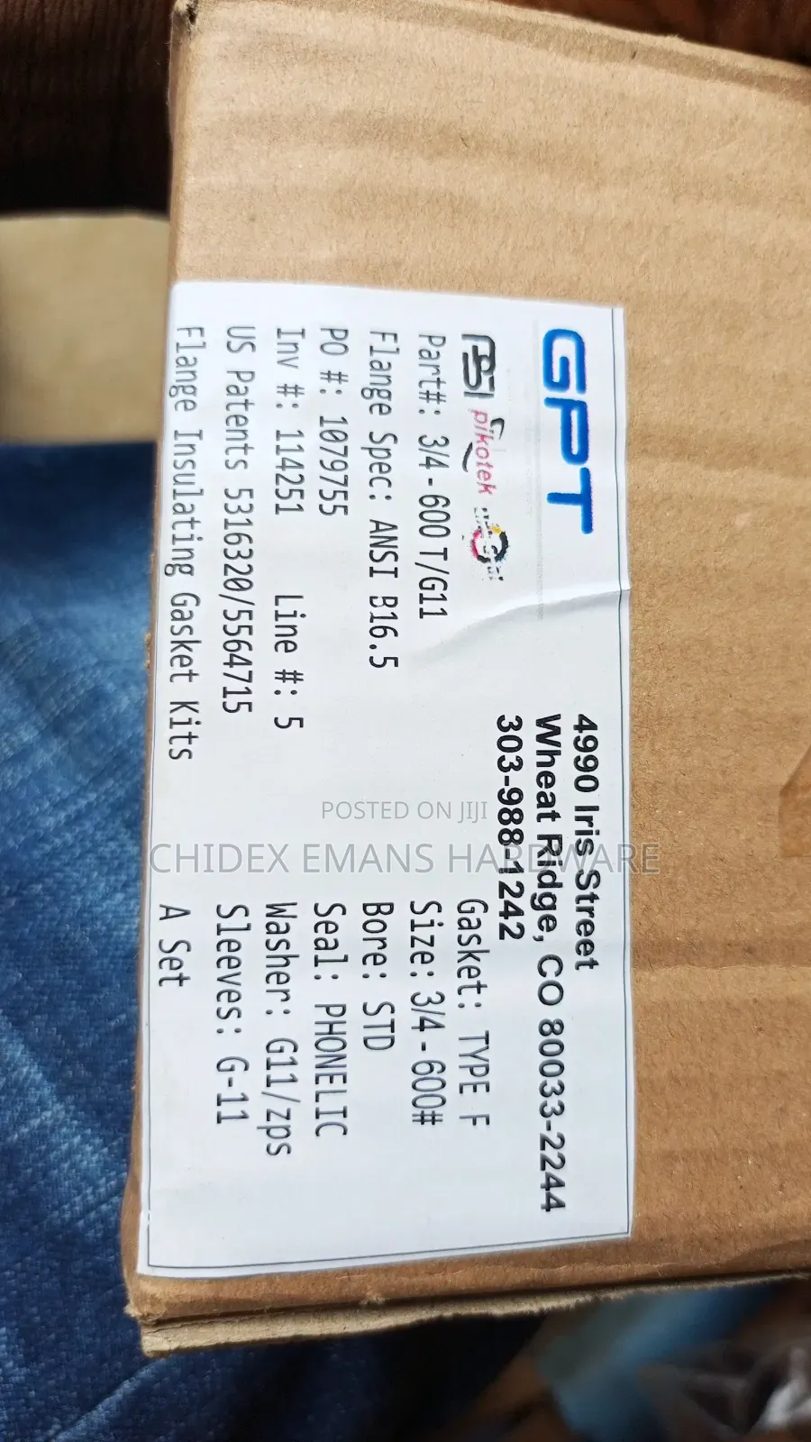 Flange Gasket Grade 11 Type F (All Sizes Available)