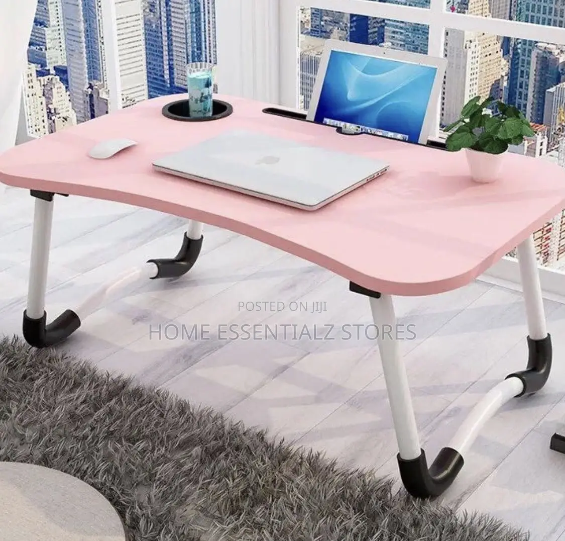 Bed Laptop Computer Table With Cup Holder
