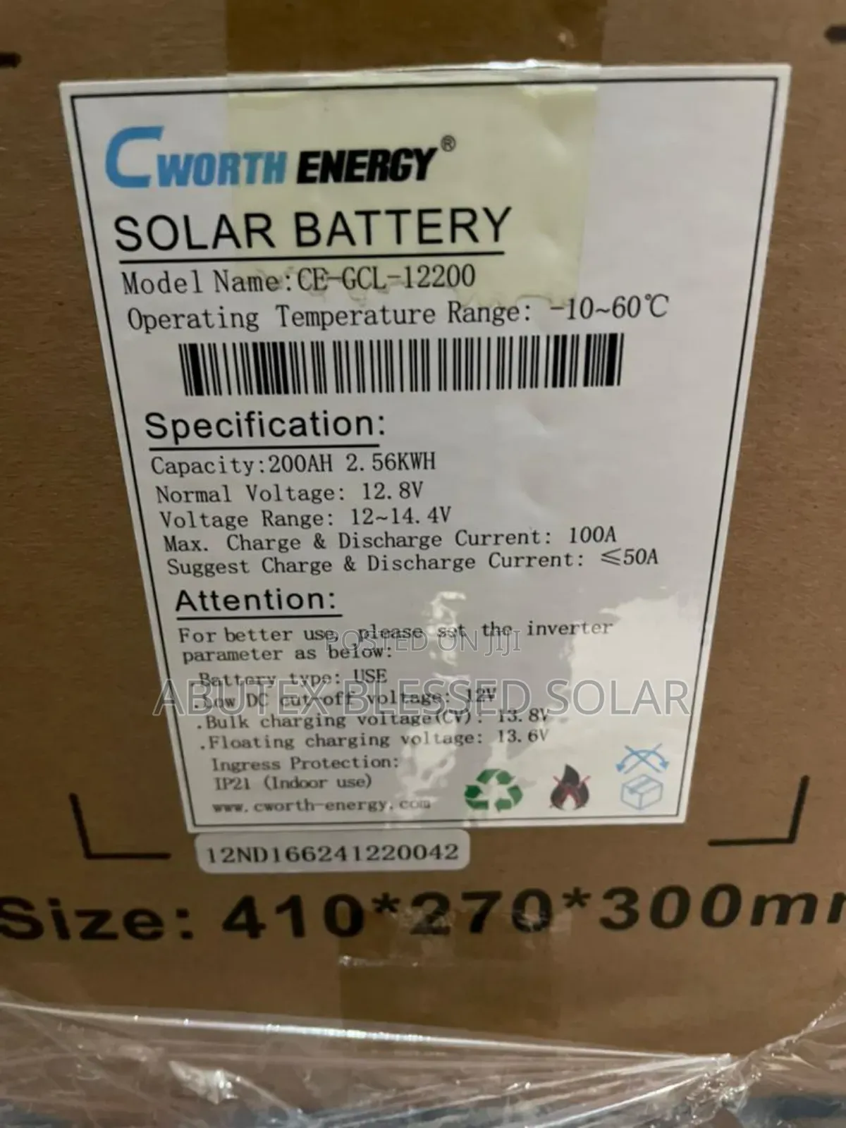 2.5kwh Cworth Energy Lithium Ion Battery