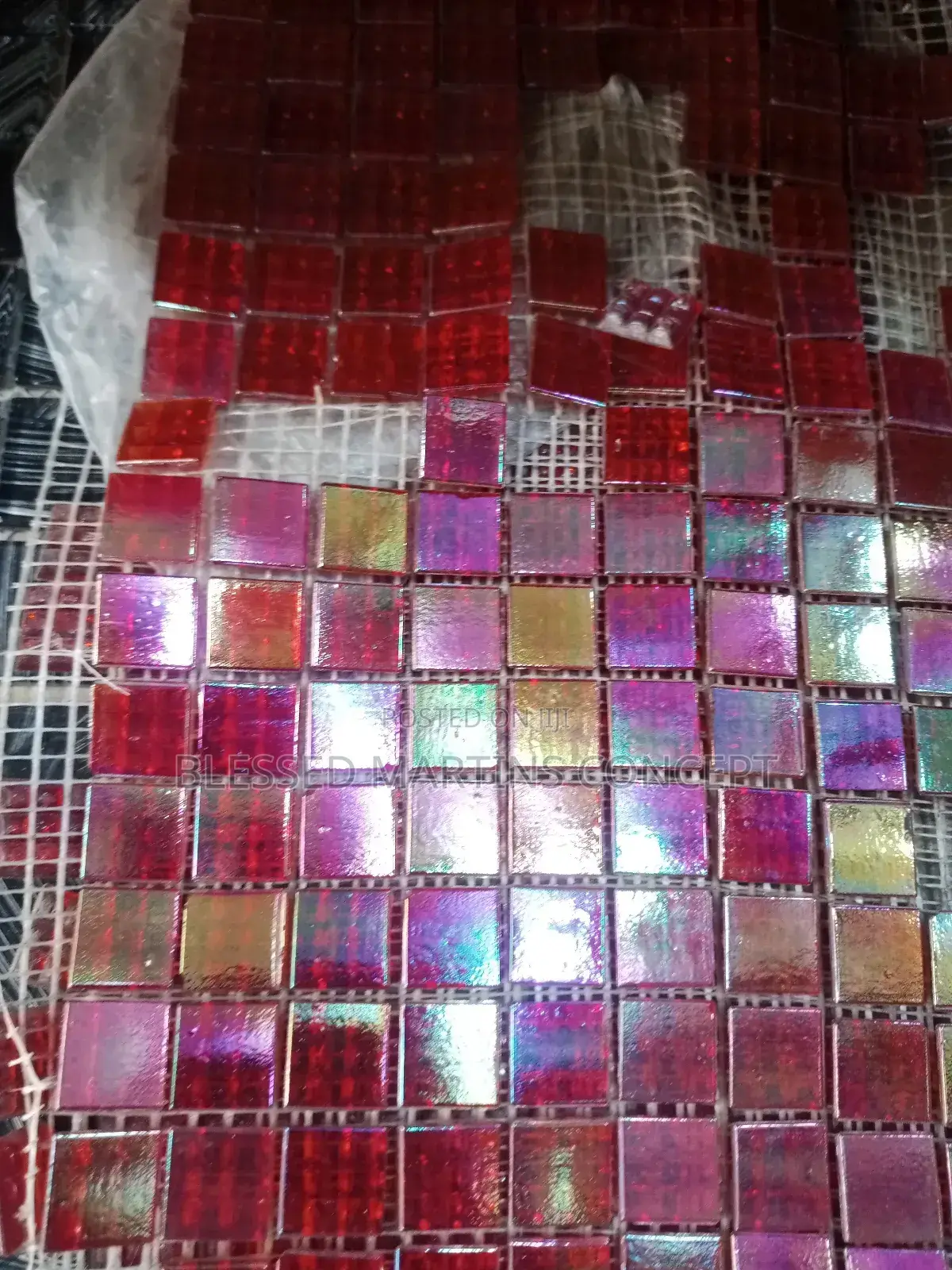 Glass Mosaic, for Swimming Pool, Outside Wall and Pillar.Size: 30x30cm