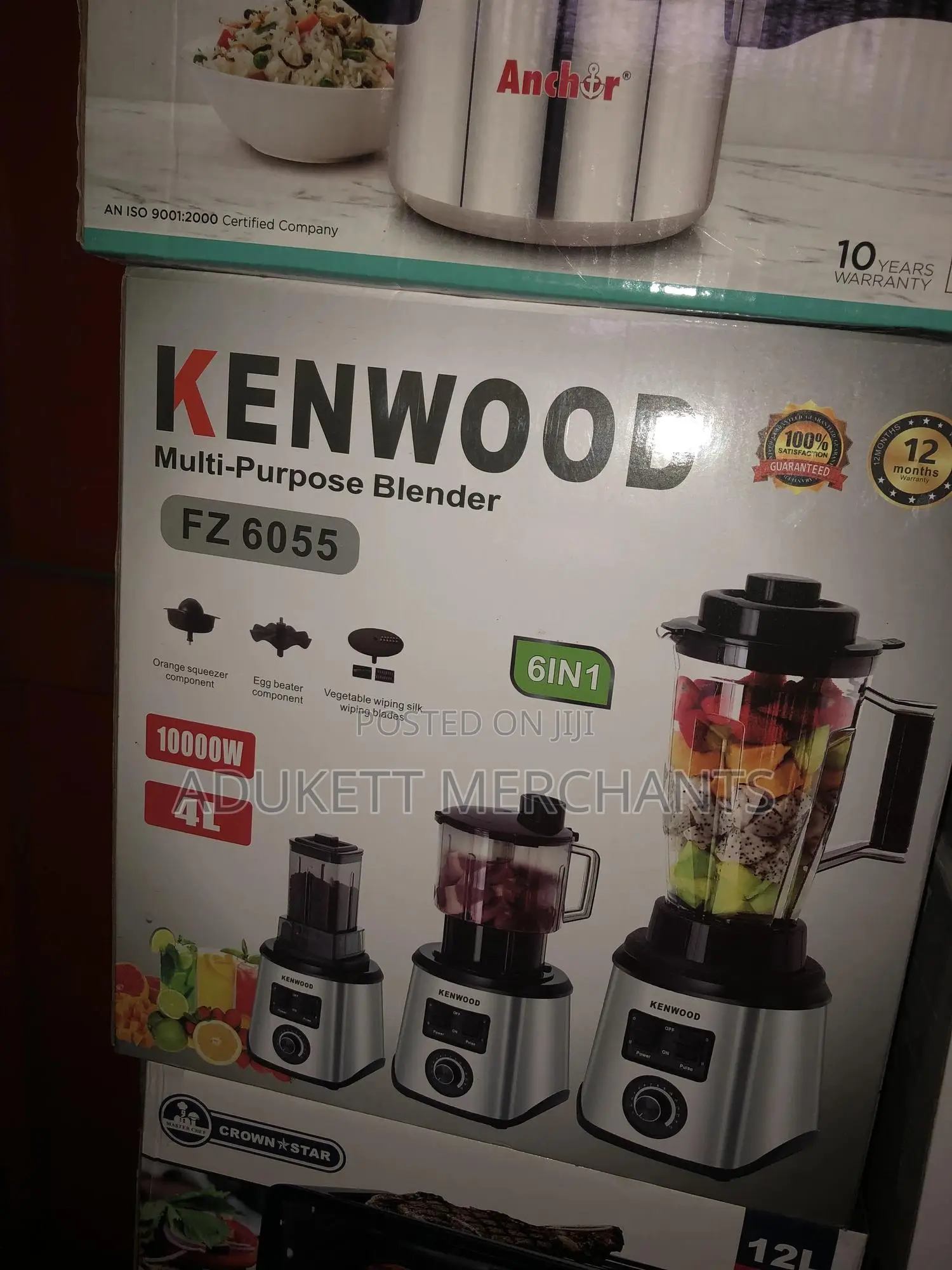 6in1 10000w Kenwood Multipurpose Blender