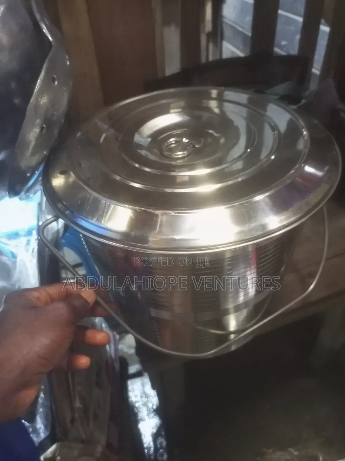 20l Stainless Bucket With Cover