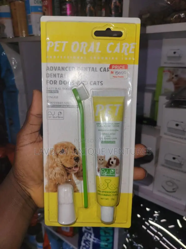 Pet Toothbrush Toothpaste Set – Oral Care for Dogs Cats