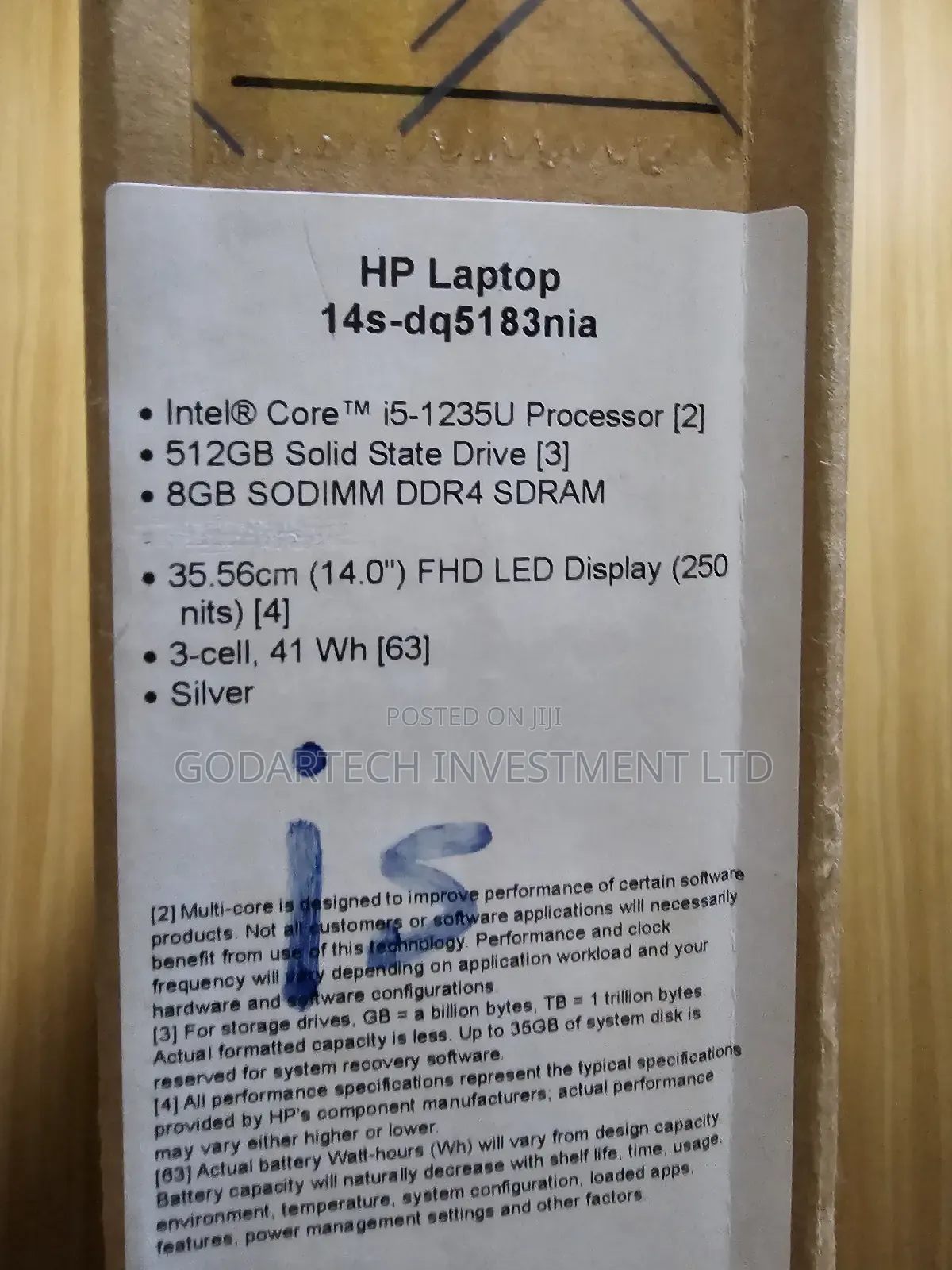 New Laptop HP 14-Dq1025cl 8GB Intel Core I5 SSD 512GB