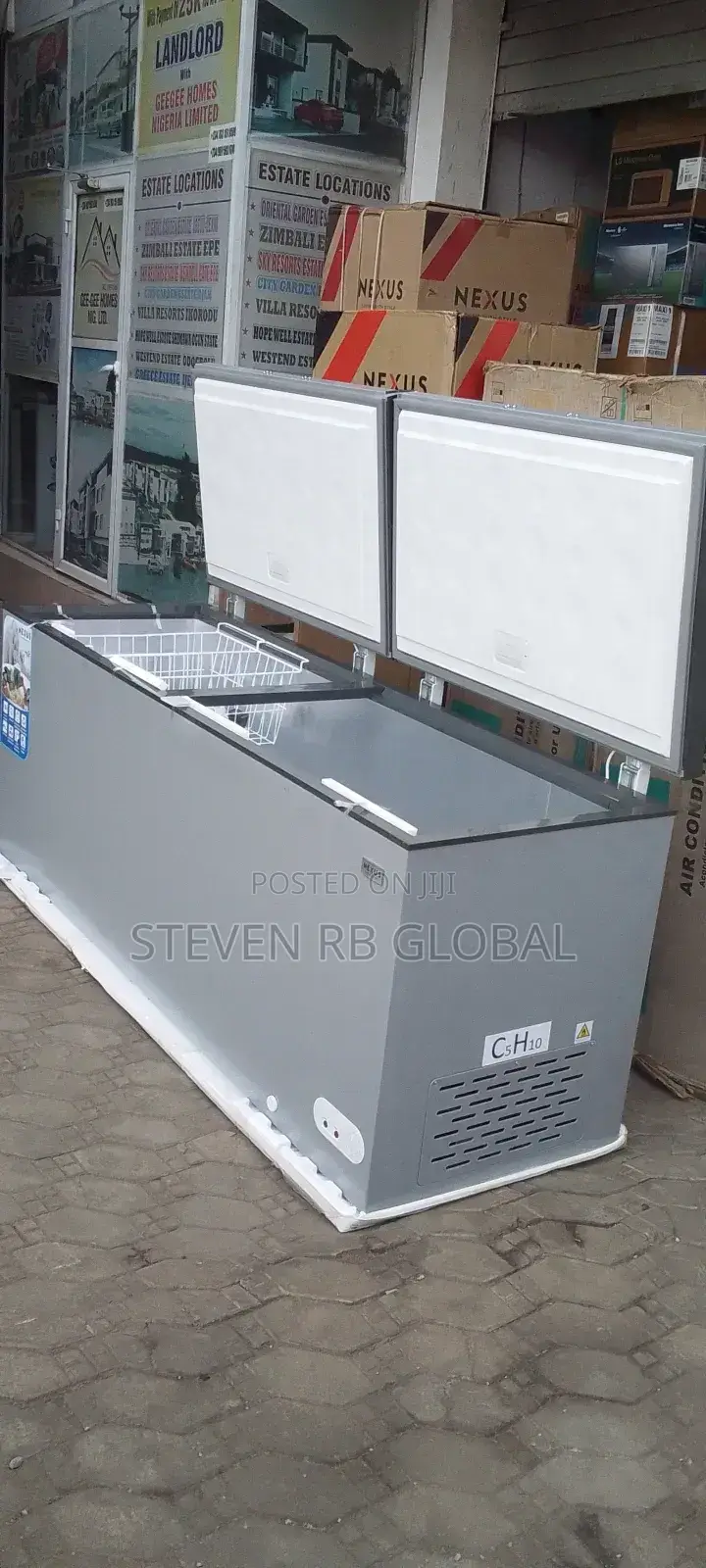 Nexus 700l Double Door Chest Freezer – Silver | Nx-770c