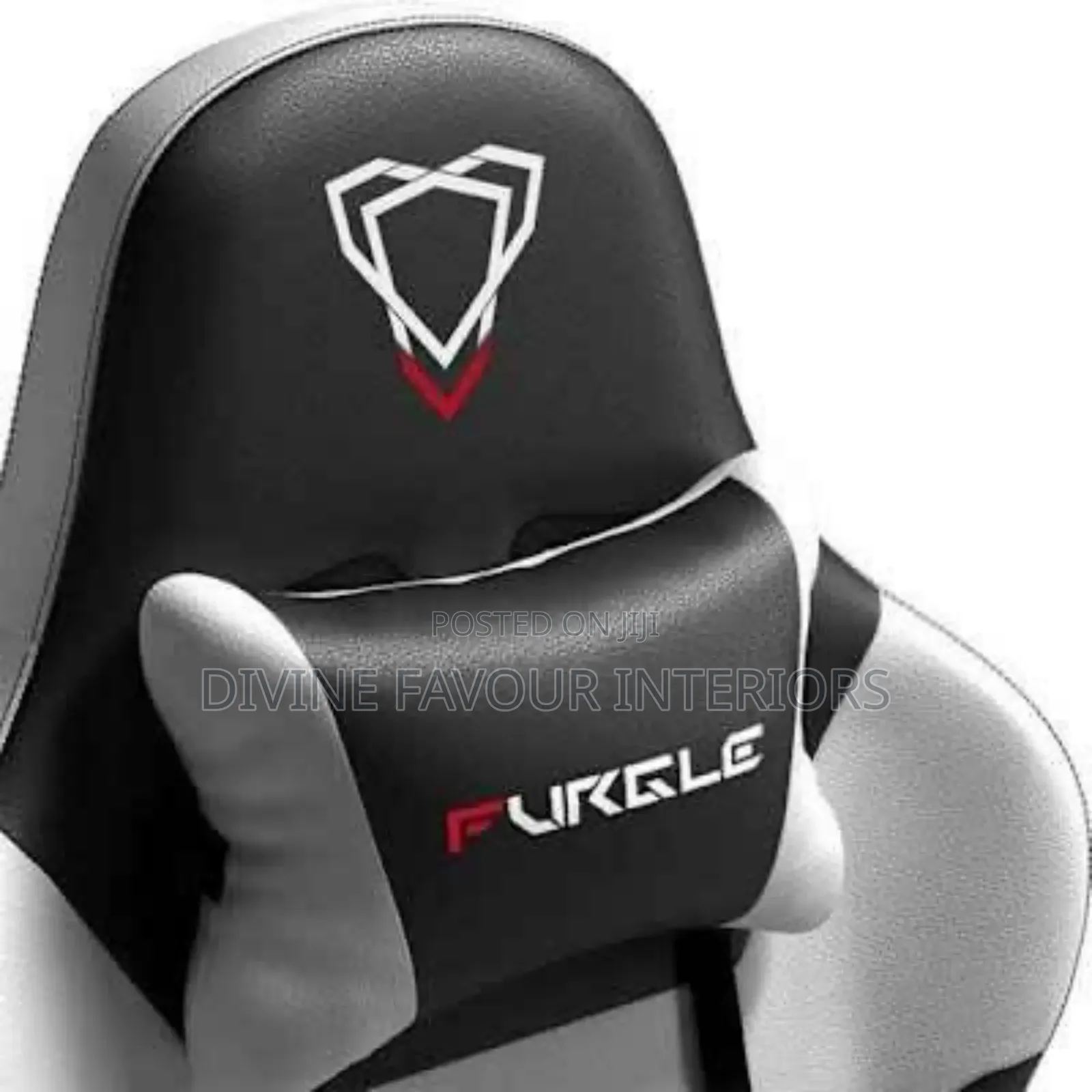 Furgle Custom Home Studio Gaming Chair Black White