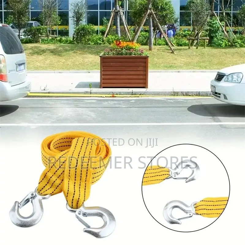 Heavy Duty Tow Rope Ropes With Hooks (3ton)