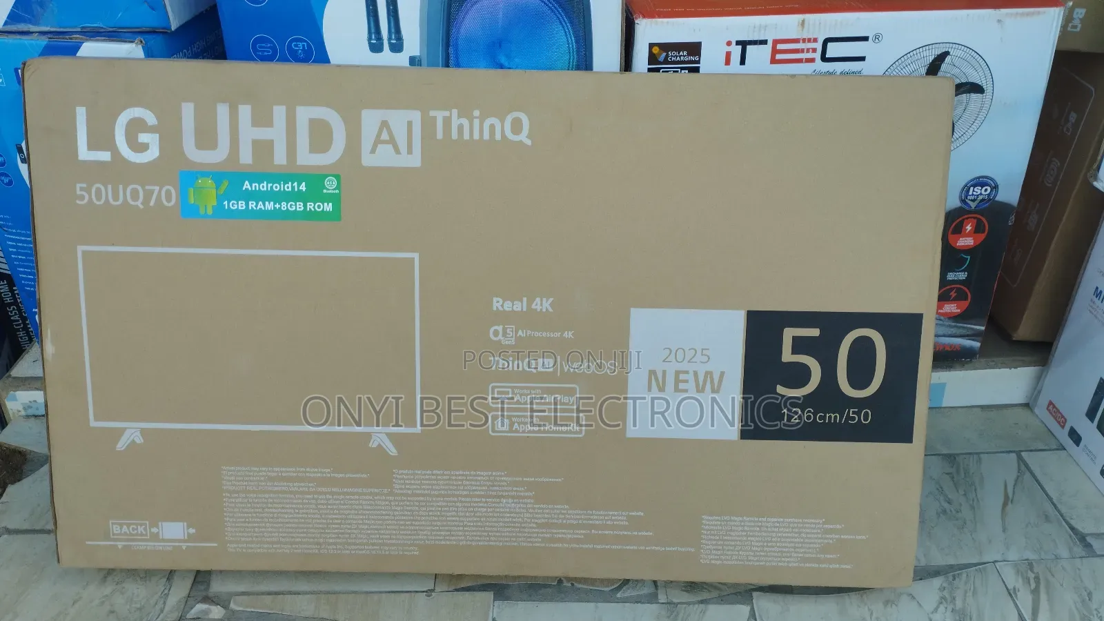 Lg 50''inch Smart 4k Satellite Tv+Netflix,Youtube, Playstore