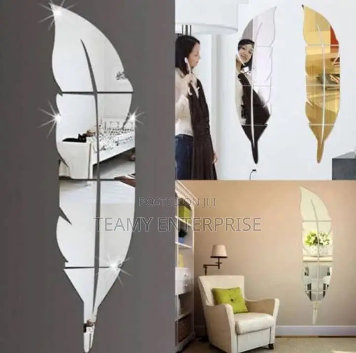 Leaf Design Flexible Deco Mirror - Home Decoration Mirror