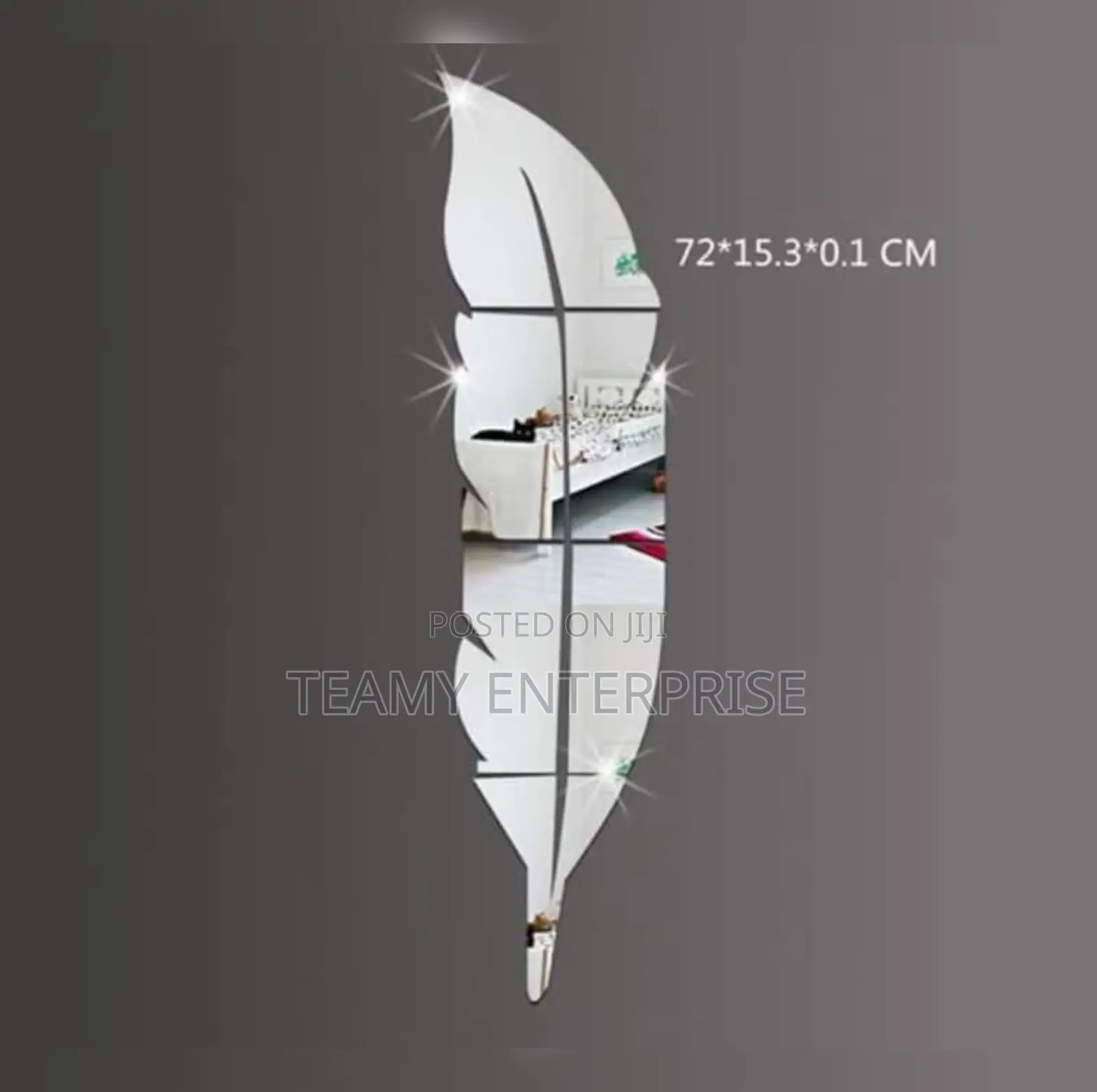 Leaf Design Flexible Deco Mirror - Home Decoration Mirror