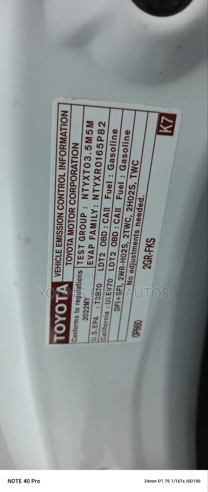 Toyota Highlander Platinum 2022 White