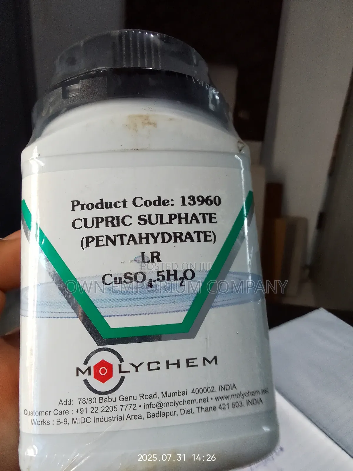 Cupric Sulphate (Pentahydrate)