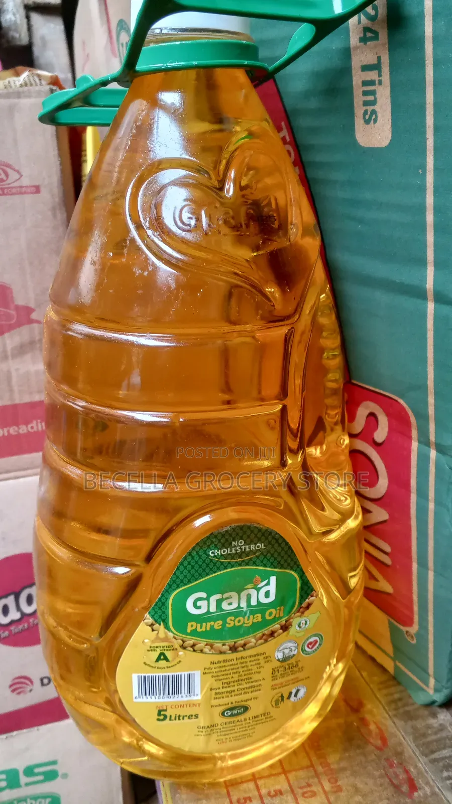 Grand Pure Soya Oil 5litre ×4