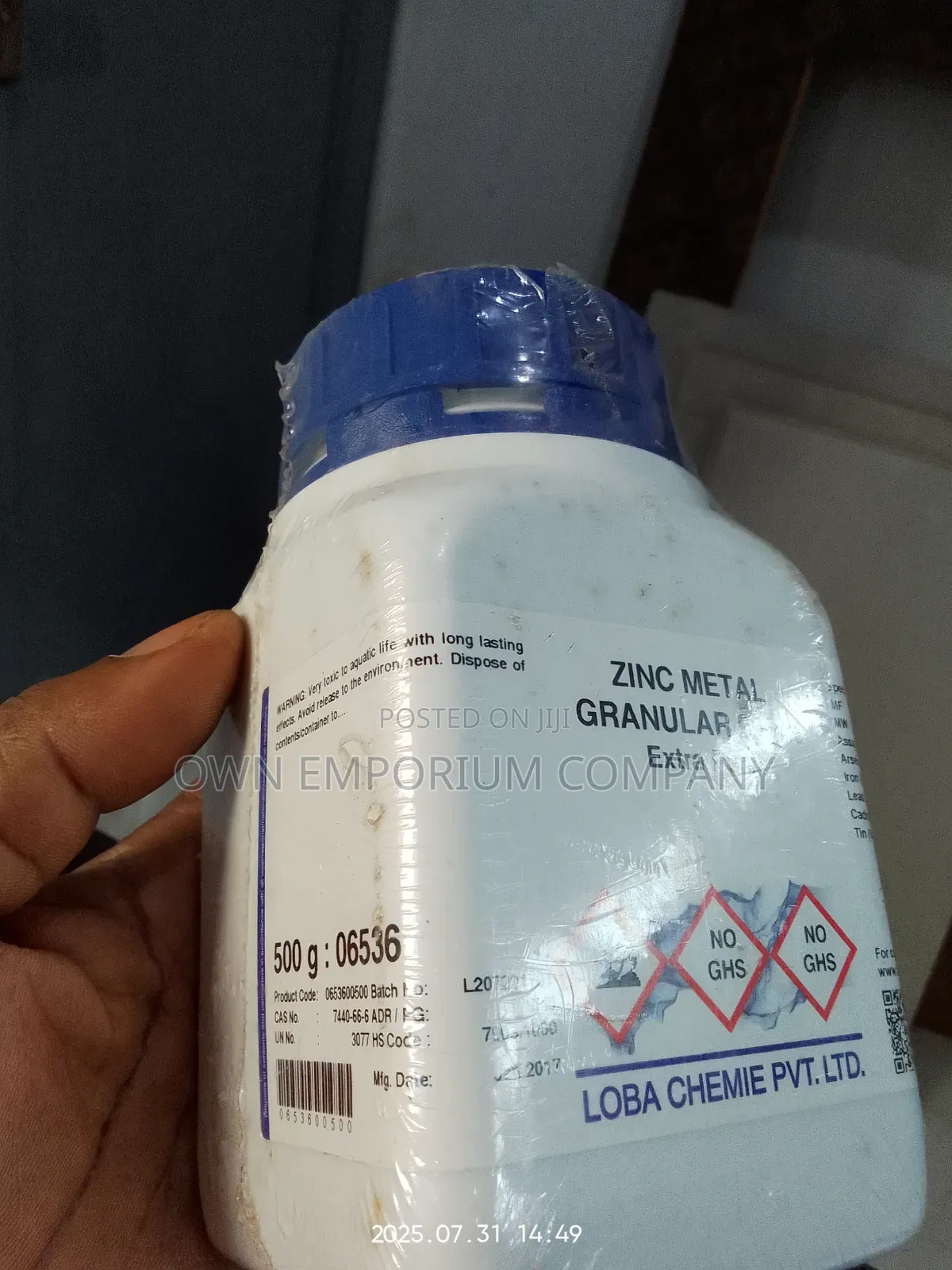 Zinc Metal Granular
