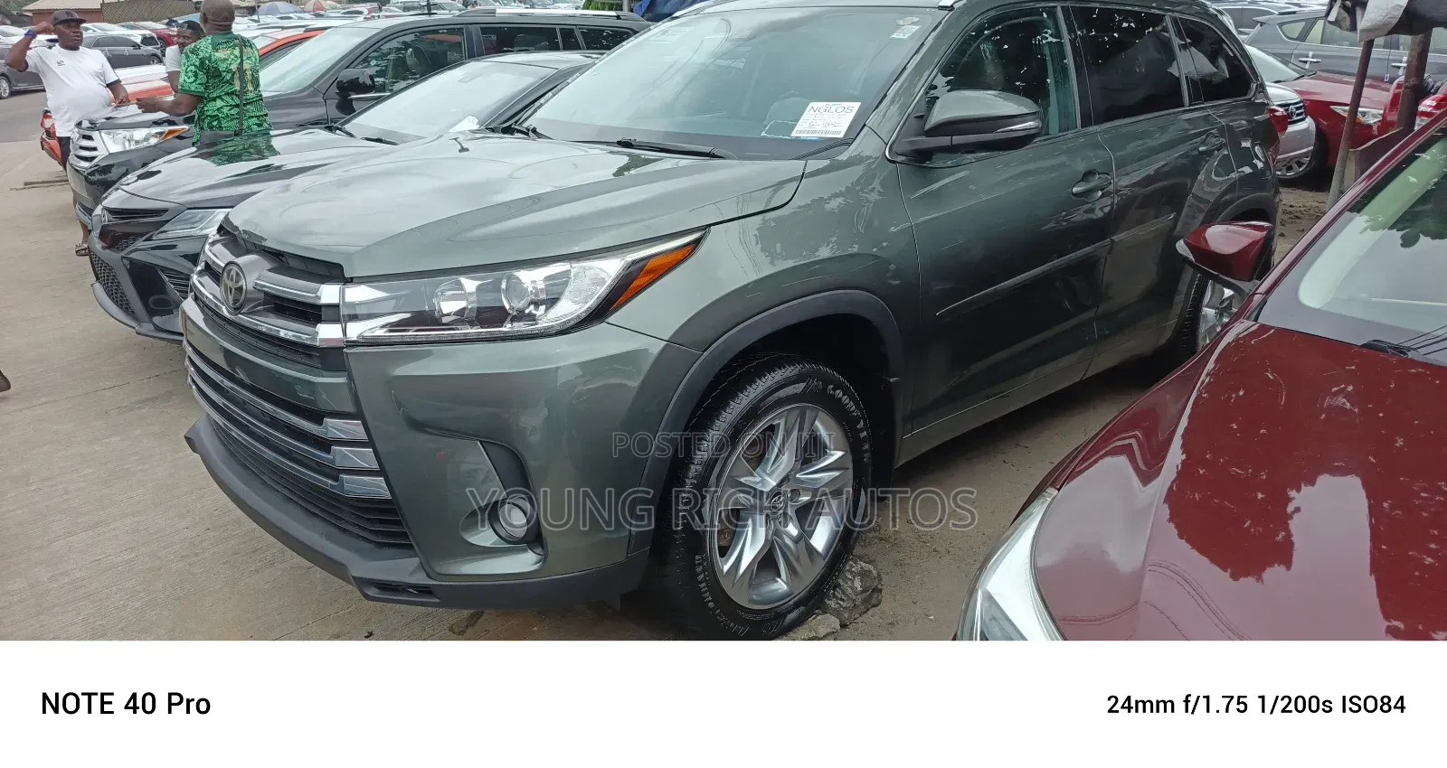 Toyota Highlander Limited Platinum 4x2 V6 (3.5L 6cyl 8A) 2018 Green