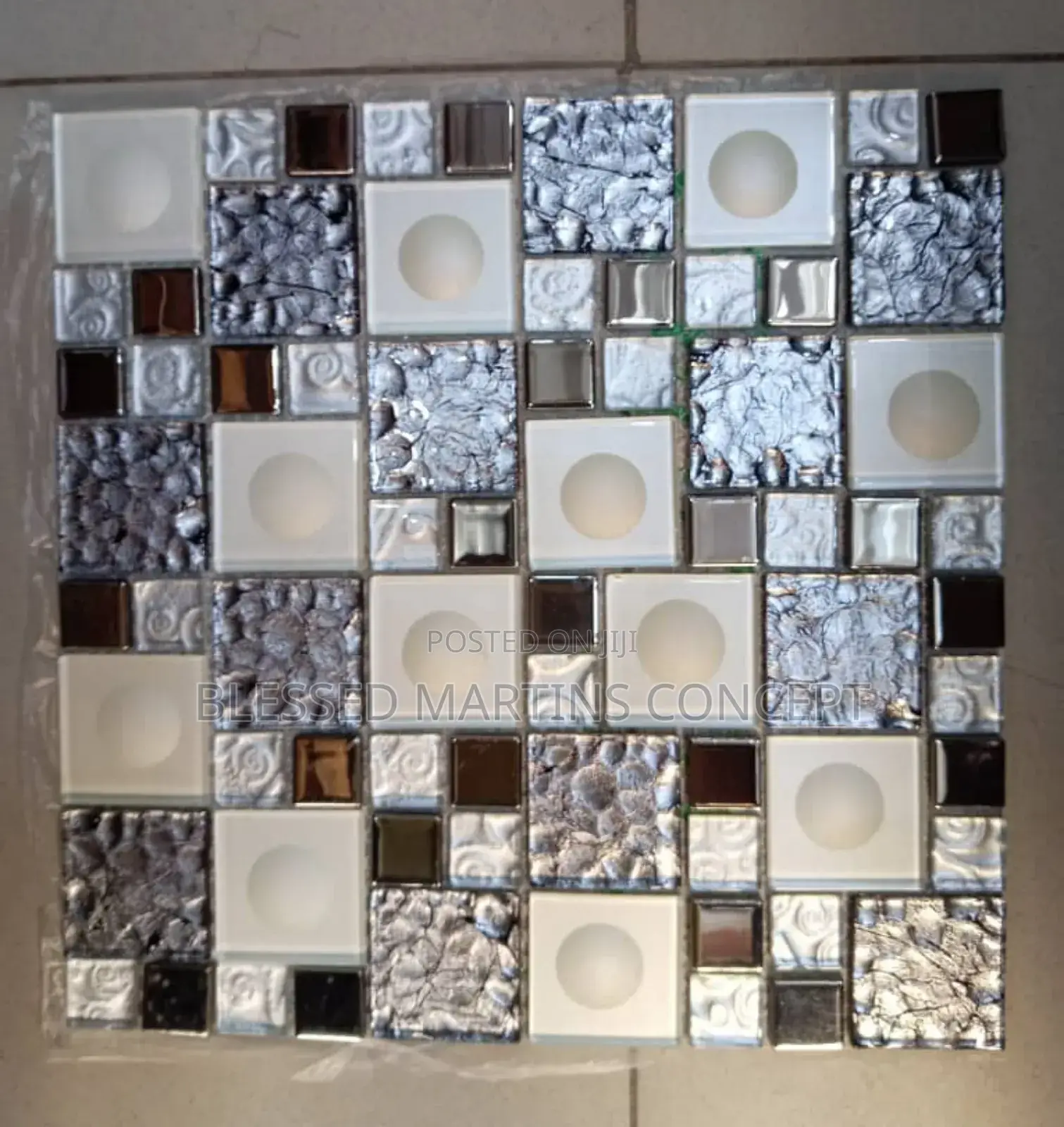 Deco Glass Mosaic Good for Pillars, Tv Console, Interior/Outside Walls