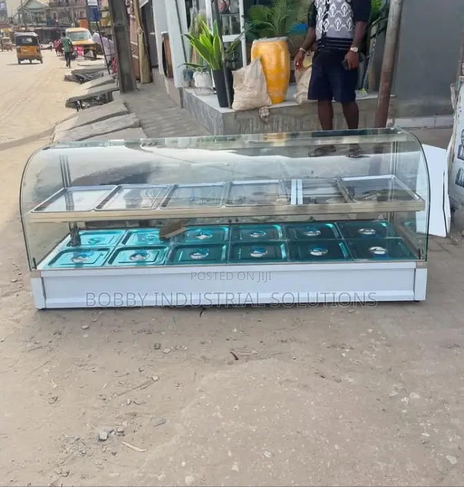 Glass Food Warmer Display Showcase
