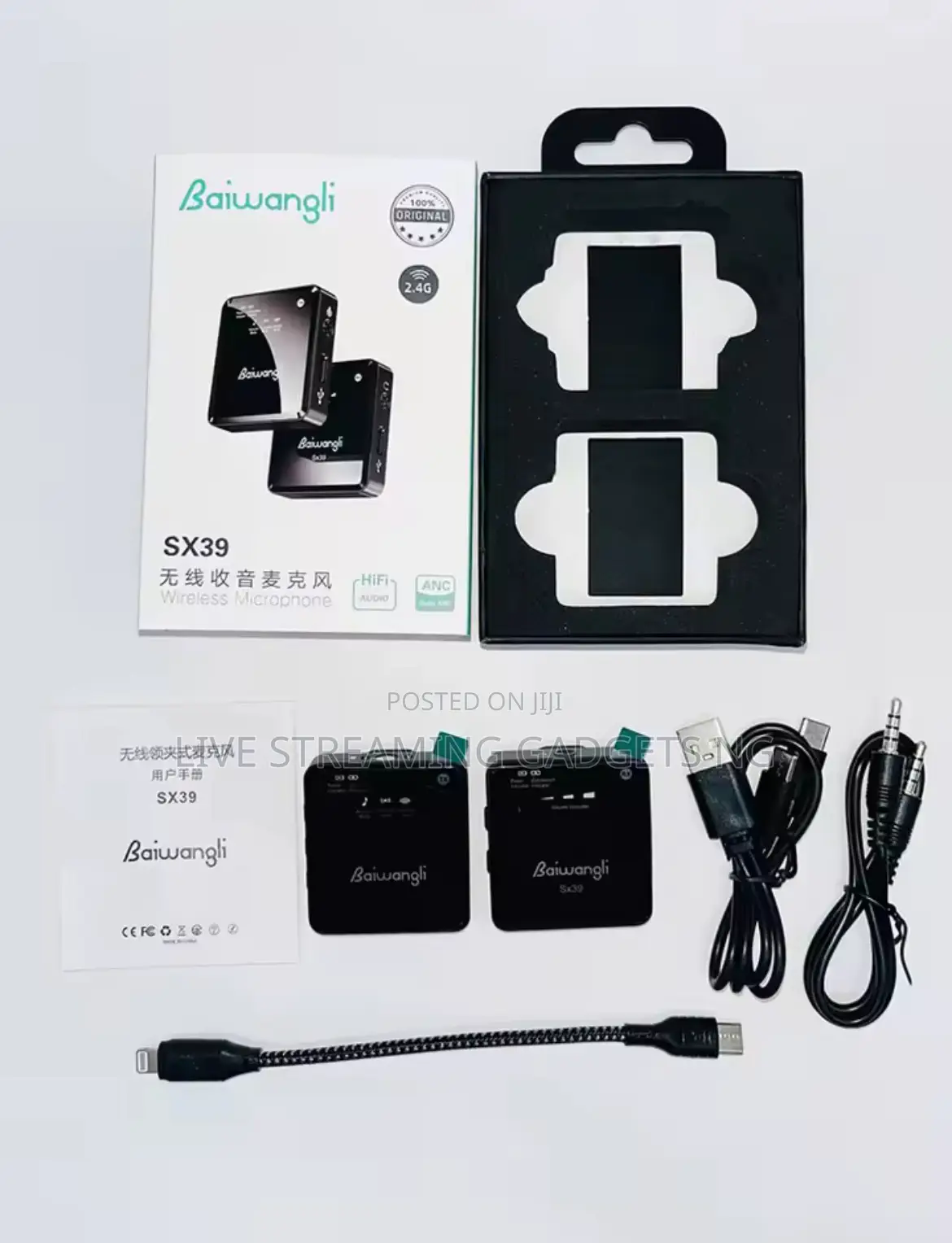 Sx39 Lapel Microphone for All Devices(Camera, iPhone/Type C)