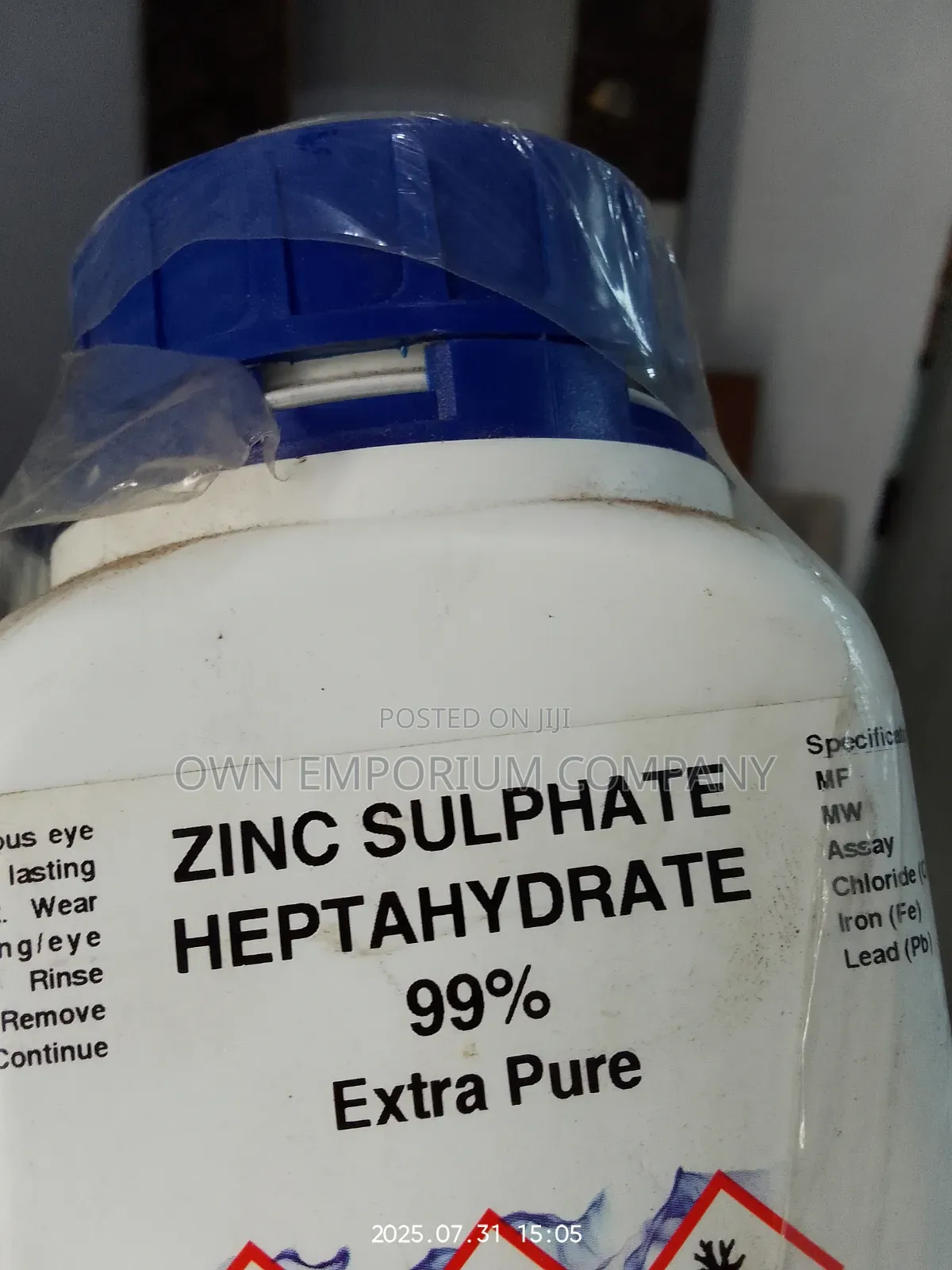 Zinc Sulphate Heptahydrate