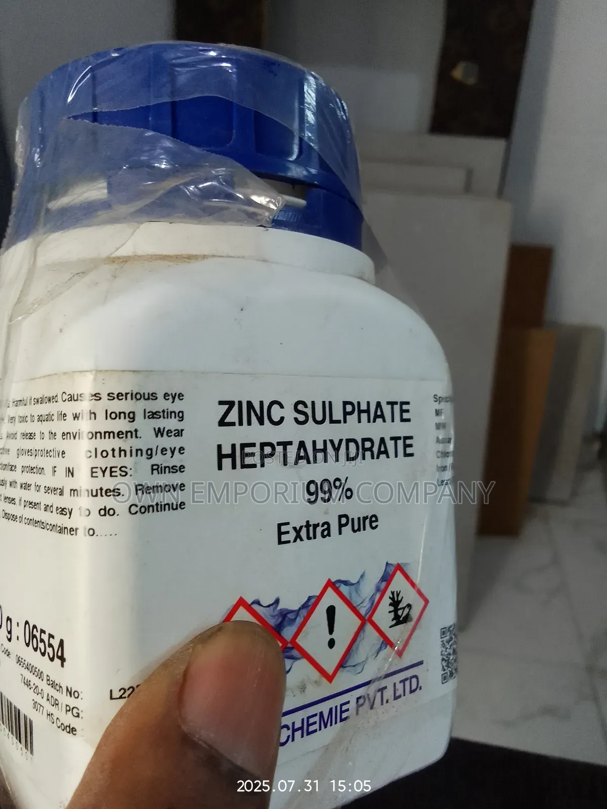 Zinc Sulphate Heptahydrate