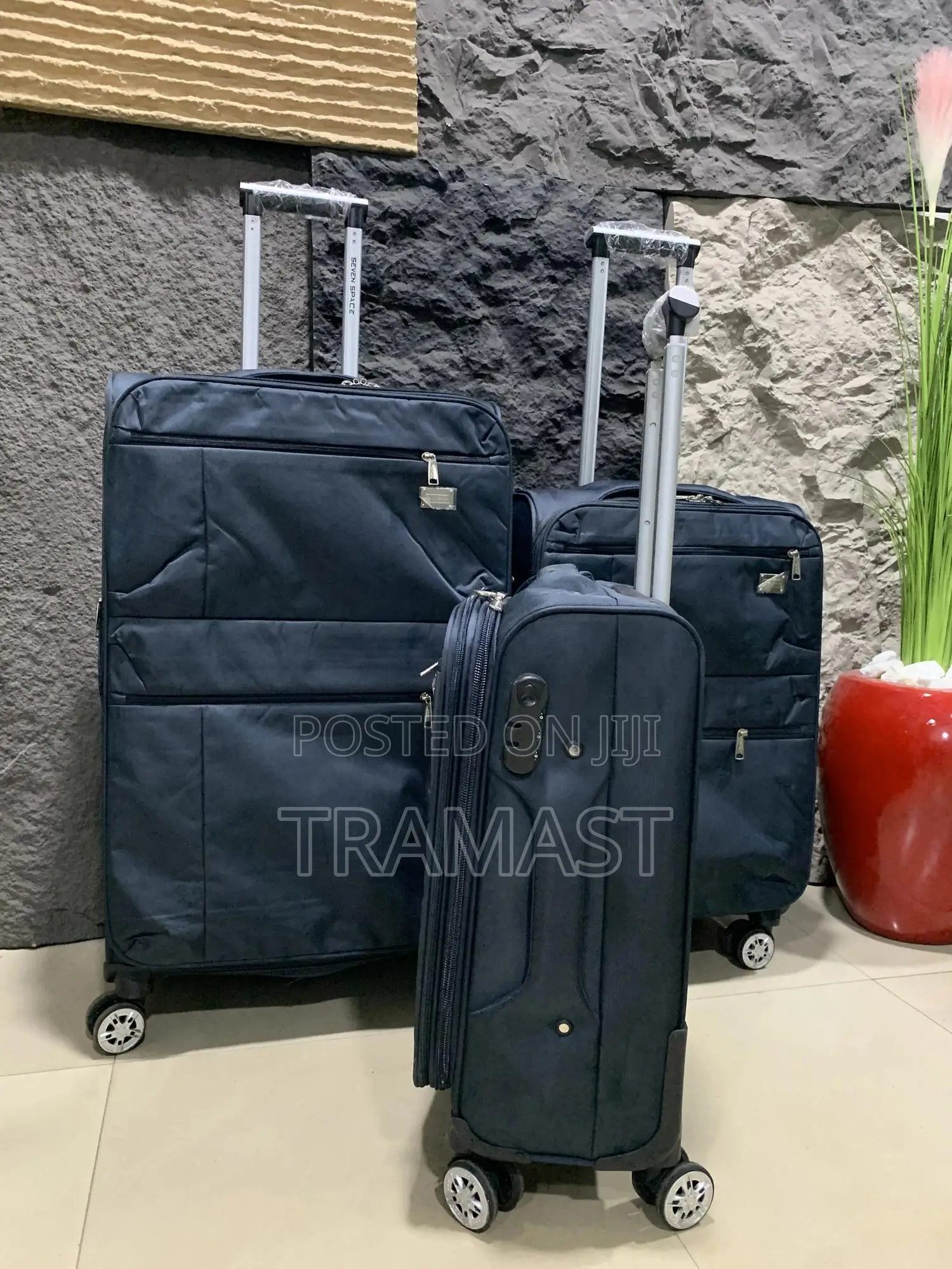 Seven Space 3-piece Travel Luggage Set (Army Green)