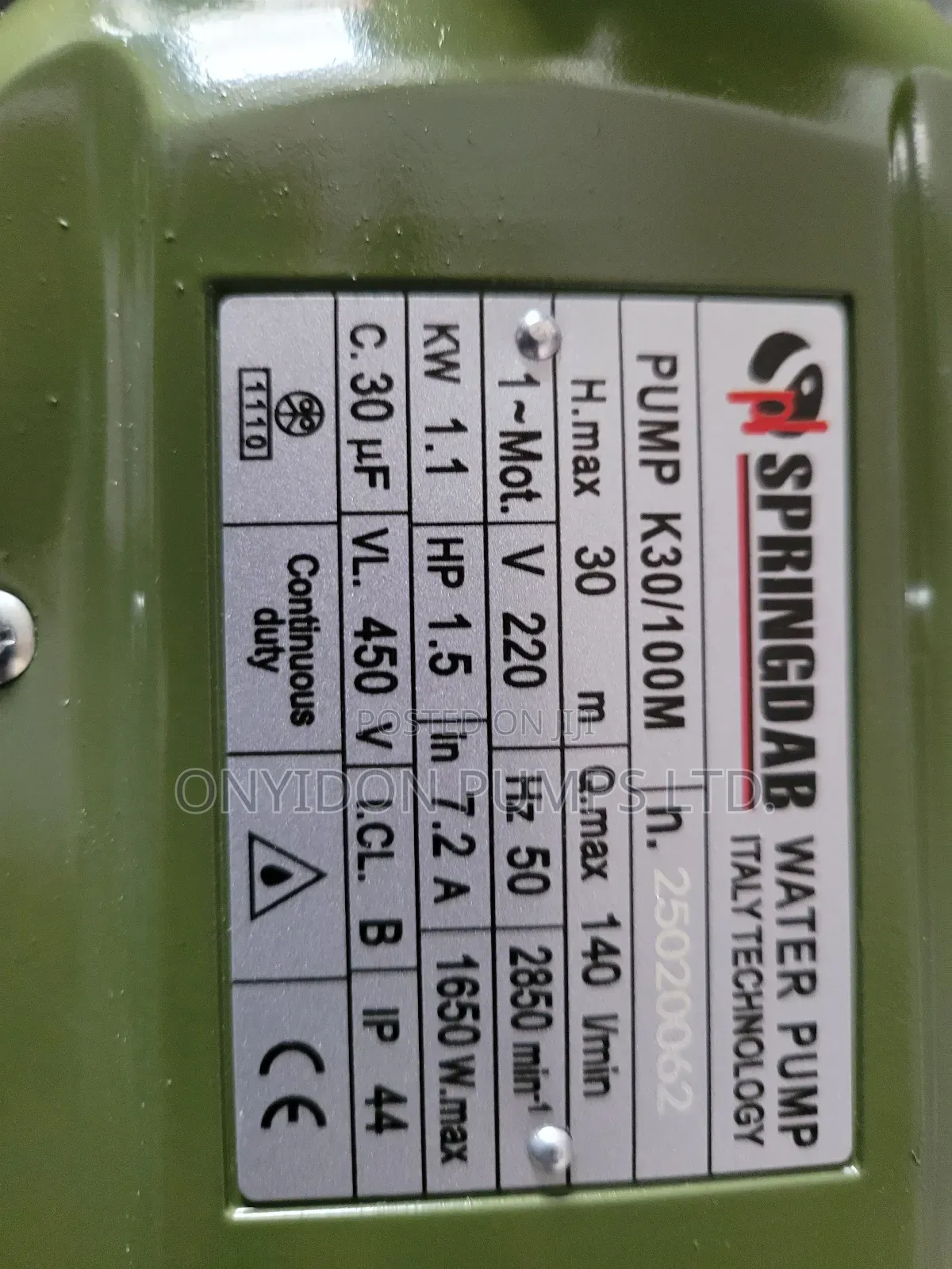 Springdab 1.5hp Surface Pump