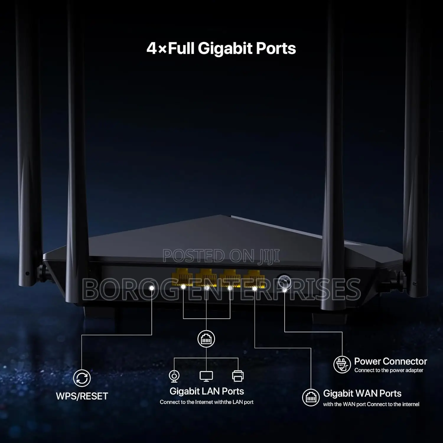 Tenda Wireless Smart Dual-Band Gigabit Wifi Router-Ac10