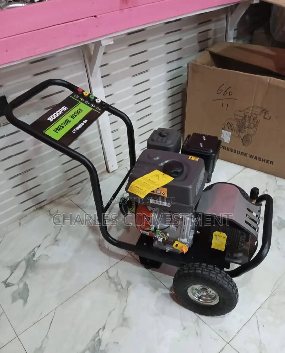 9 Hp Gasoline-Powered High Pressure Washer