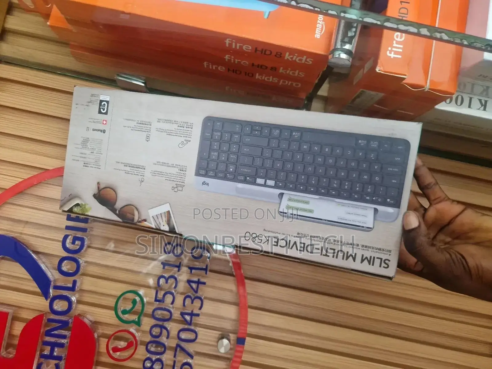 Logitech Slim Multi Device Wireless Keyboard K580