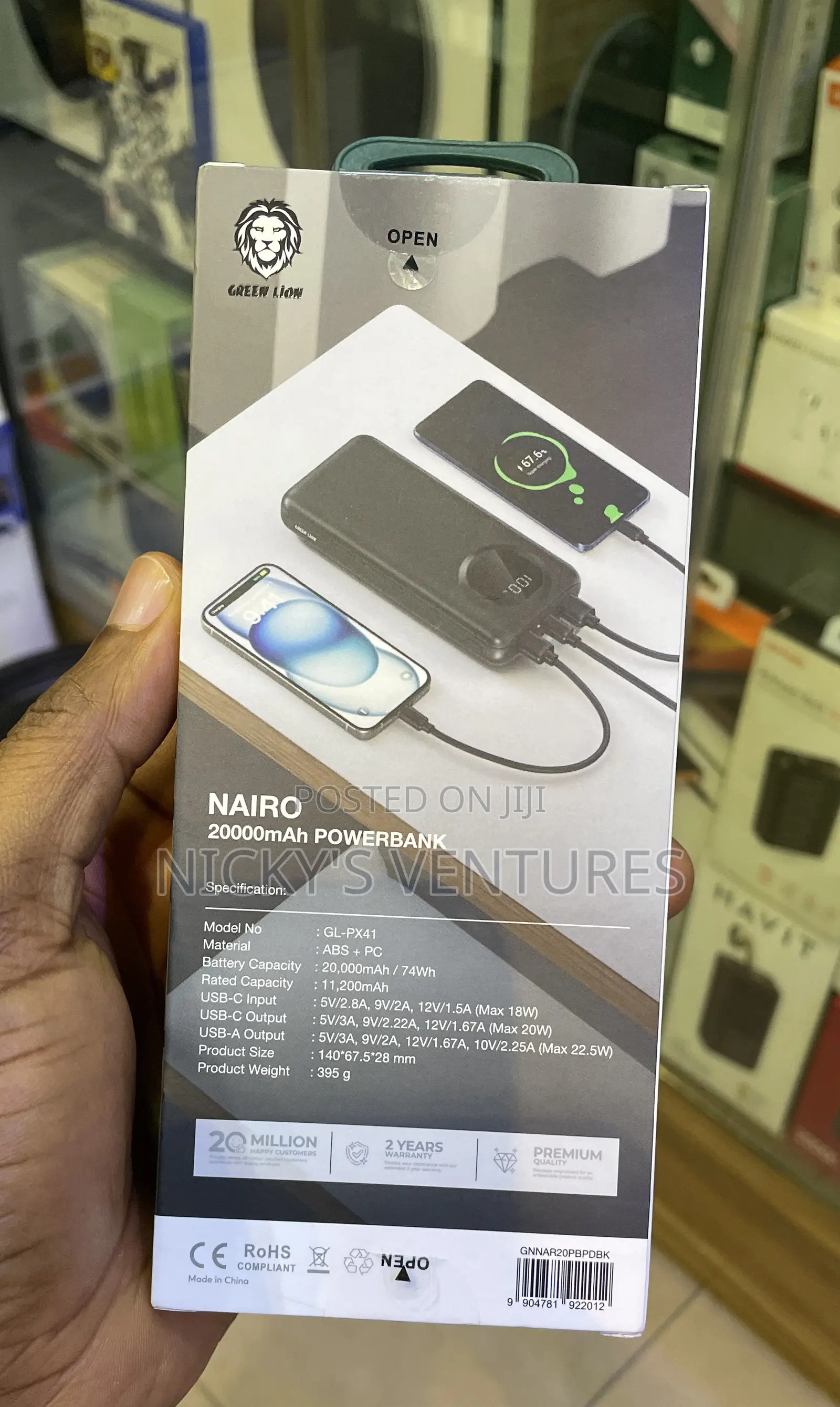 Green Lion Powerbank Pd20w