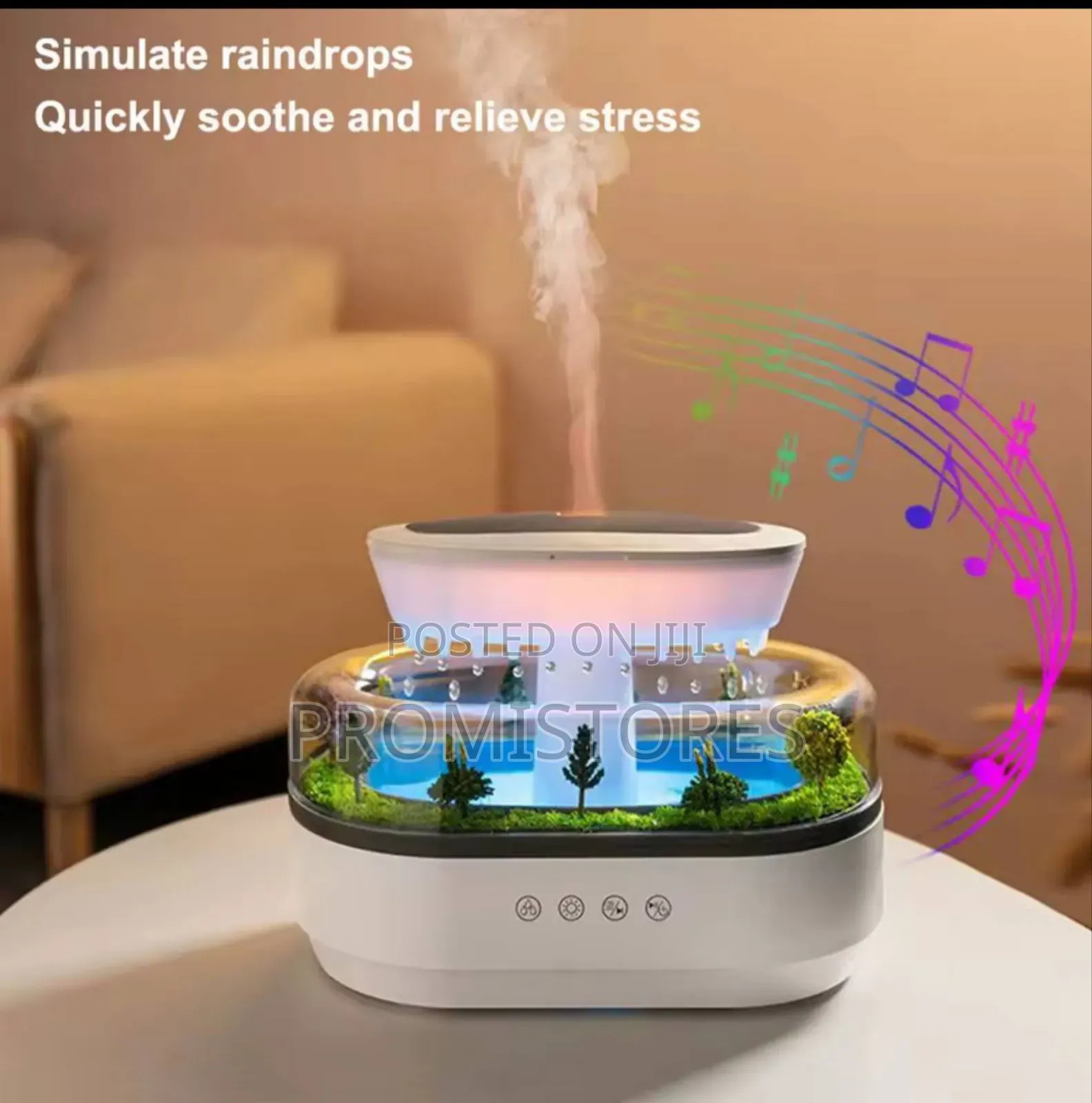 7-Night Light Air Humidifier Water Drip Micro Landscape