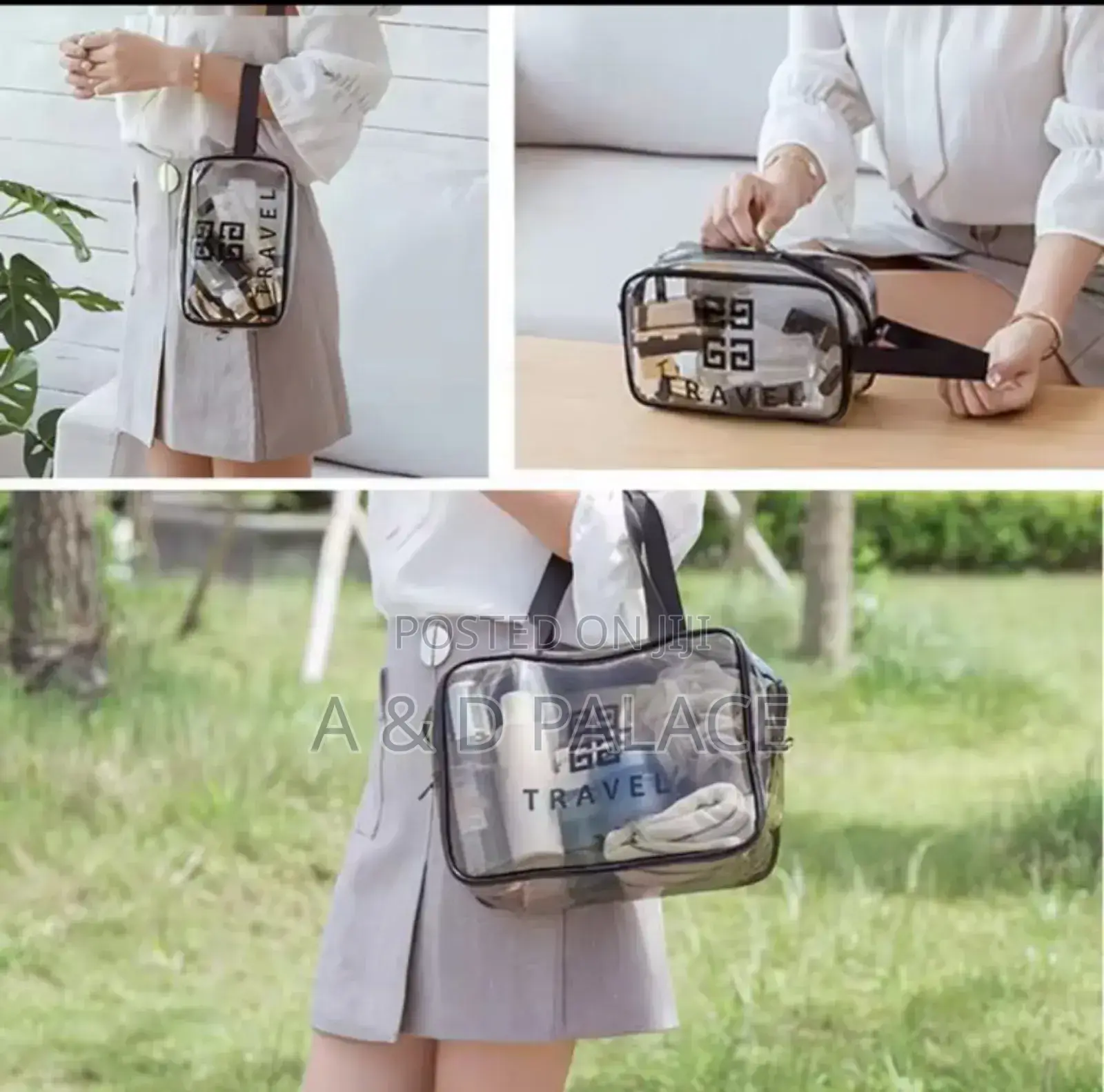 Transparentwaterpro Travel Cosmetic/Toiletry Handheld Bag