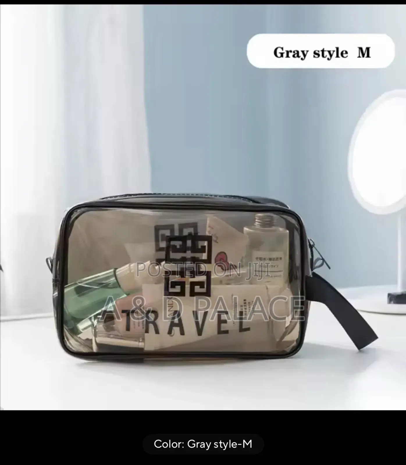 Transparentwaterpro Travel Cosmetic/Toiletry Handheld Bag