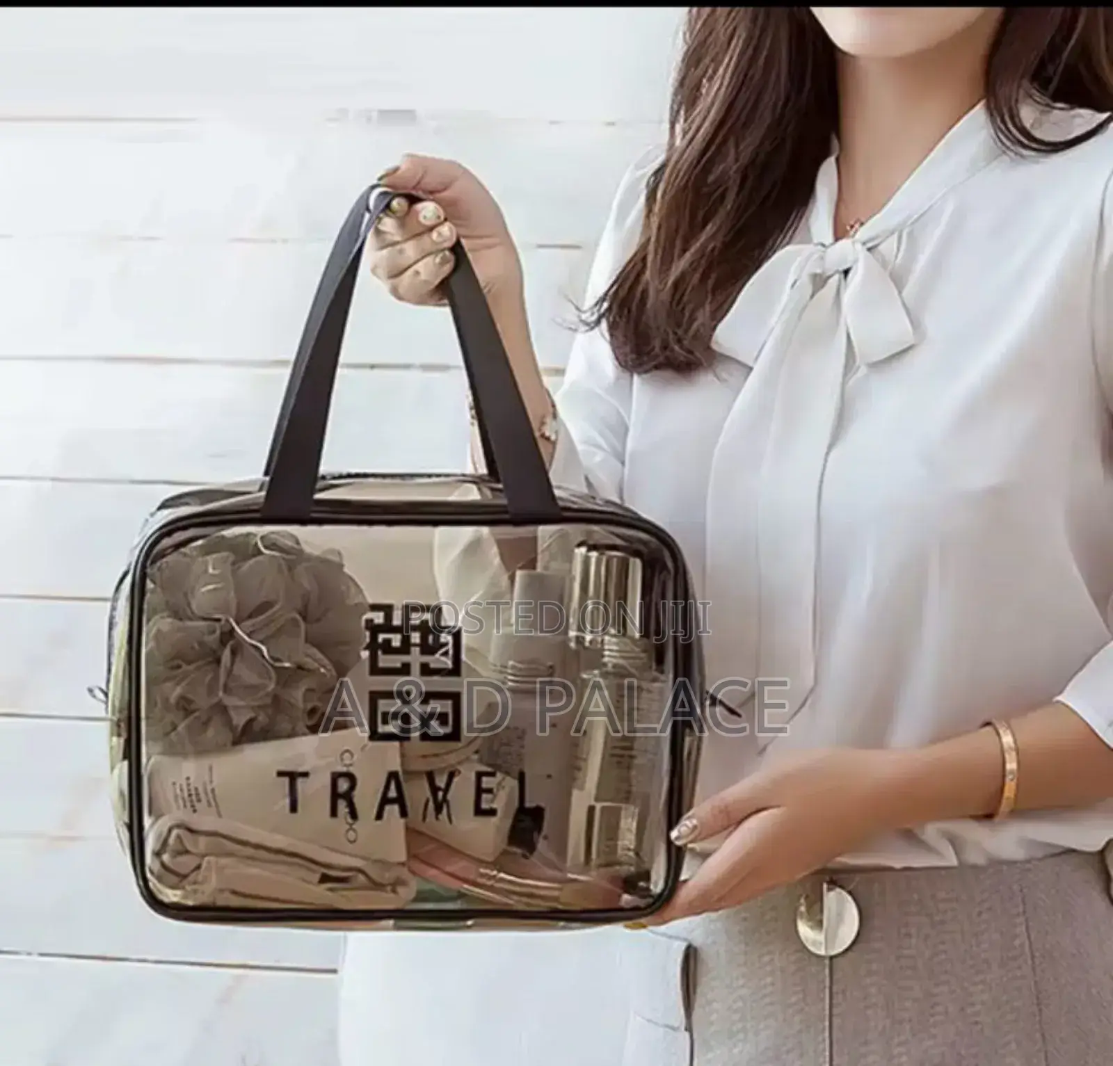 Transparentwaterpro Travel Cosmetic/Toiletry Handheld Bag
