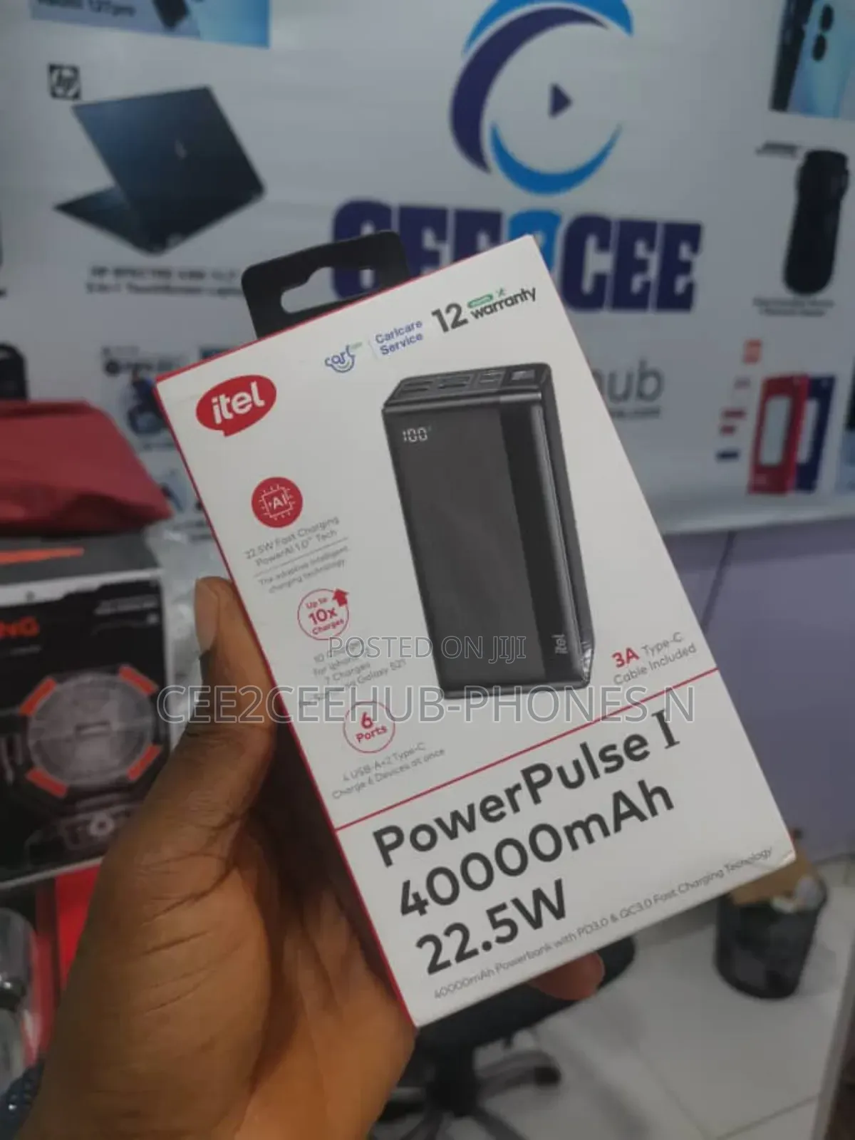 Itel 40,000mah 22.5w Fast Charge Powerbank