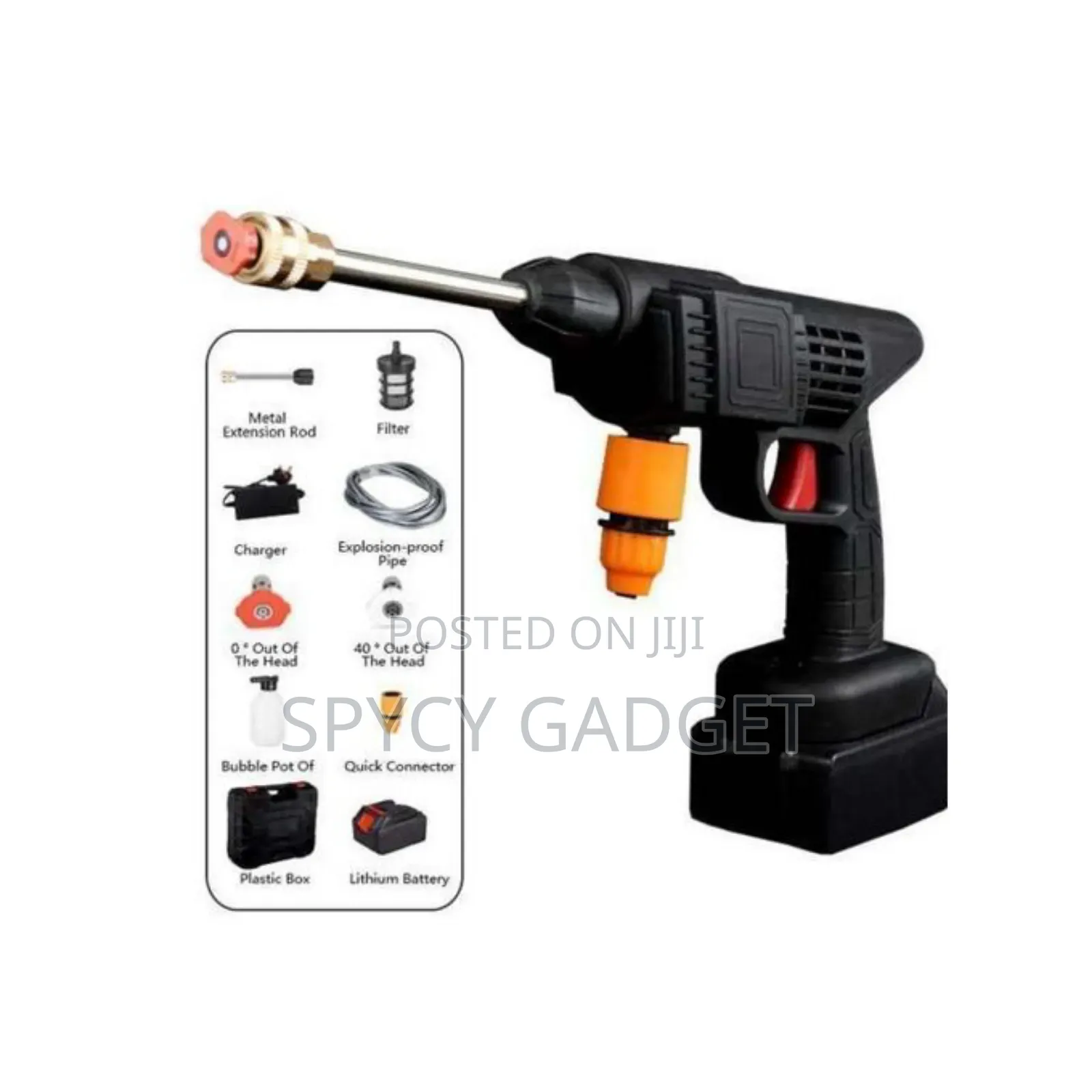 48v Cordless High Pressure Car Washer - Double Batteries