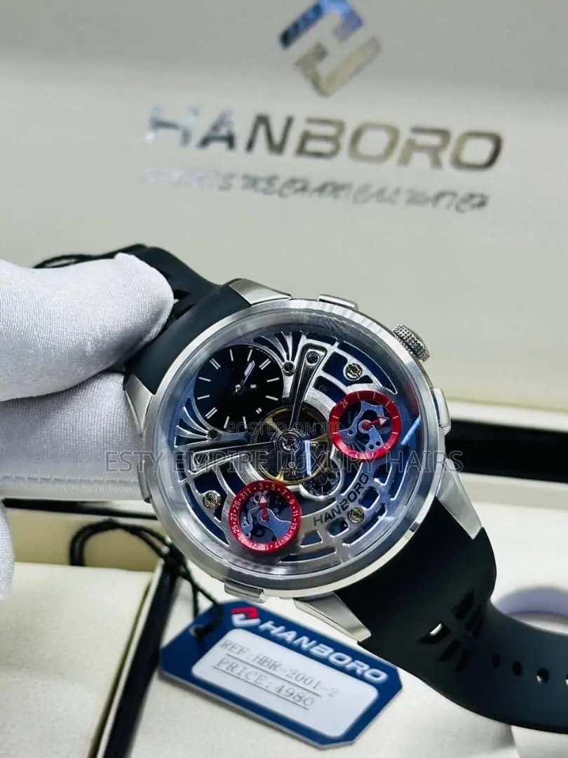 Hanboro Quality Luxury Rubber Wristwatch