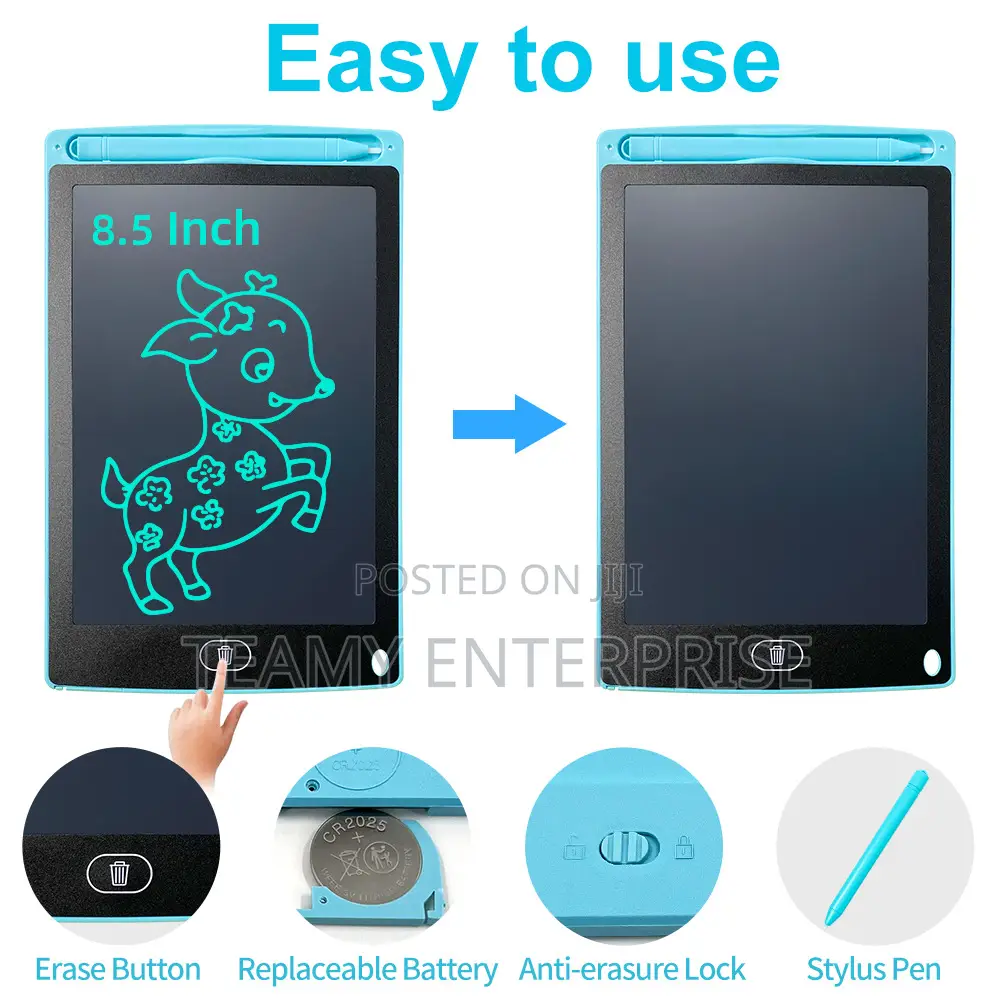 8.5” Kids Writing Tablet - LCD Children Board for Learning