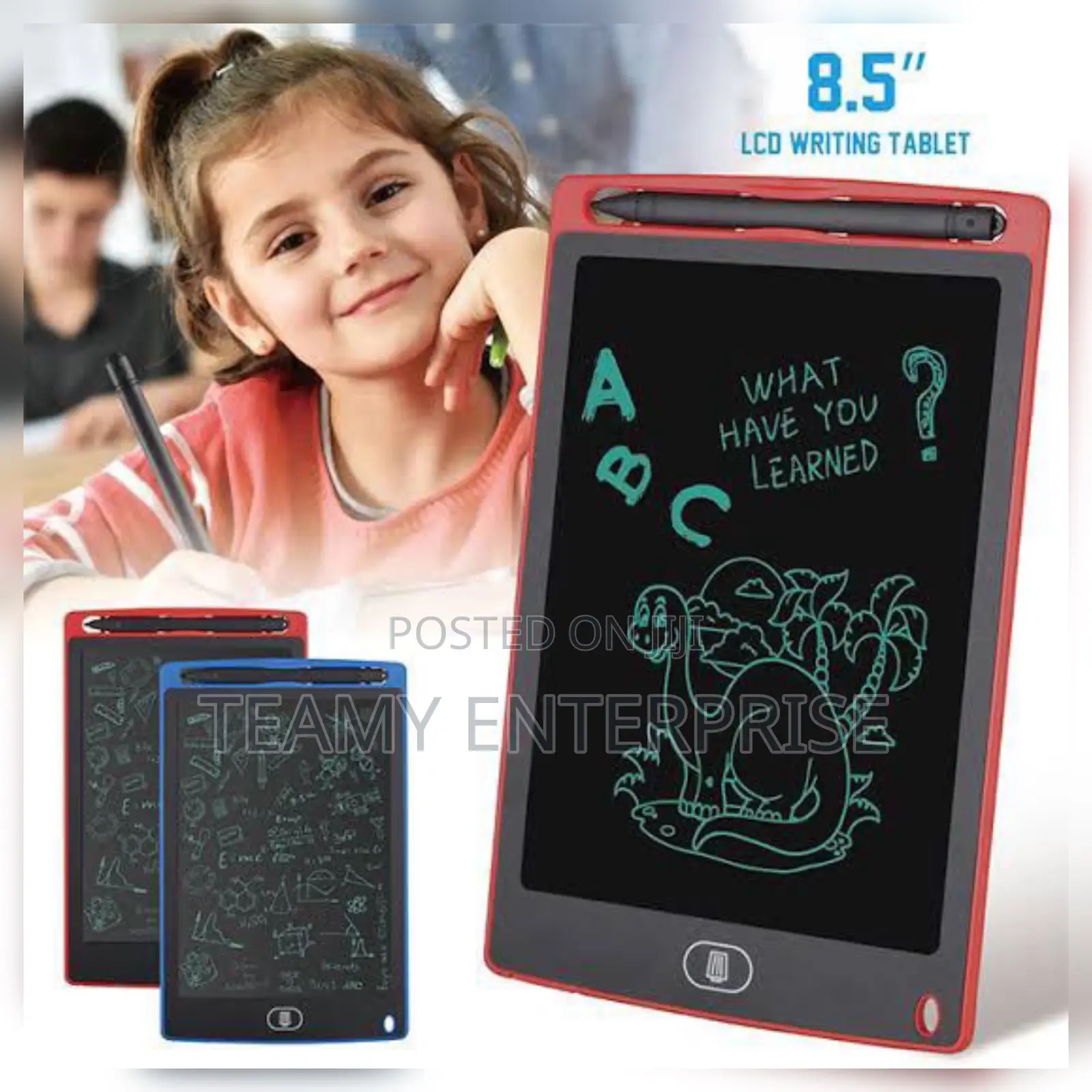 8.5” Kids Writing Tablet - LCD Children Board for Learning