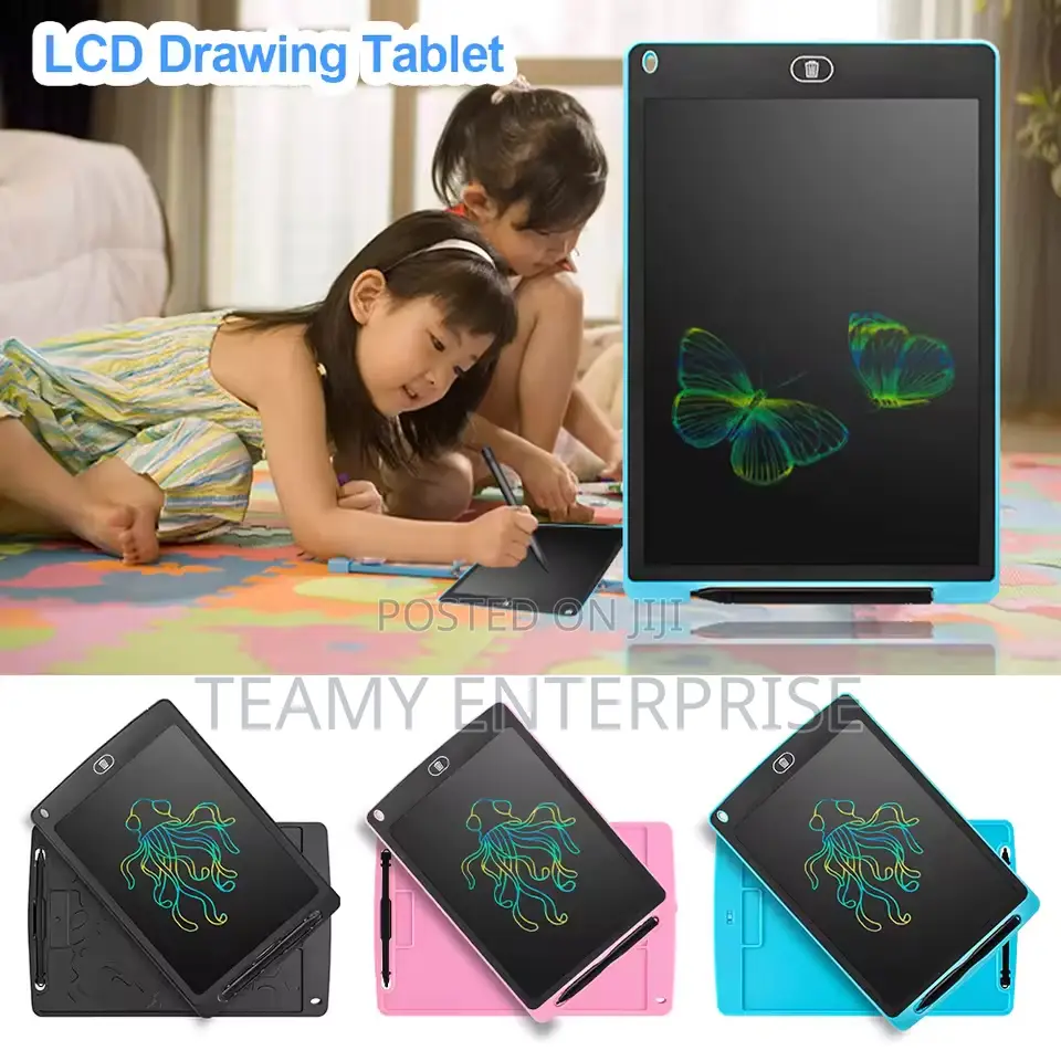 10” Kids Writing Tablet - LCD Children Board With Pen Toy