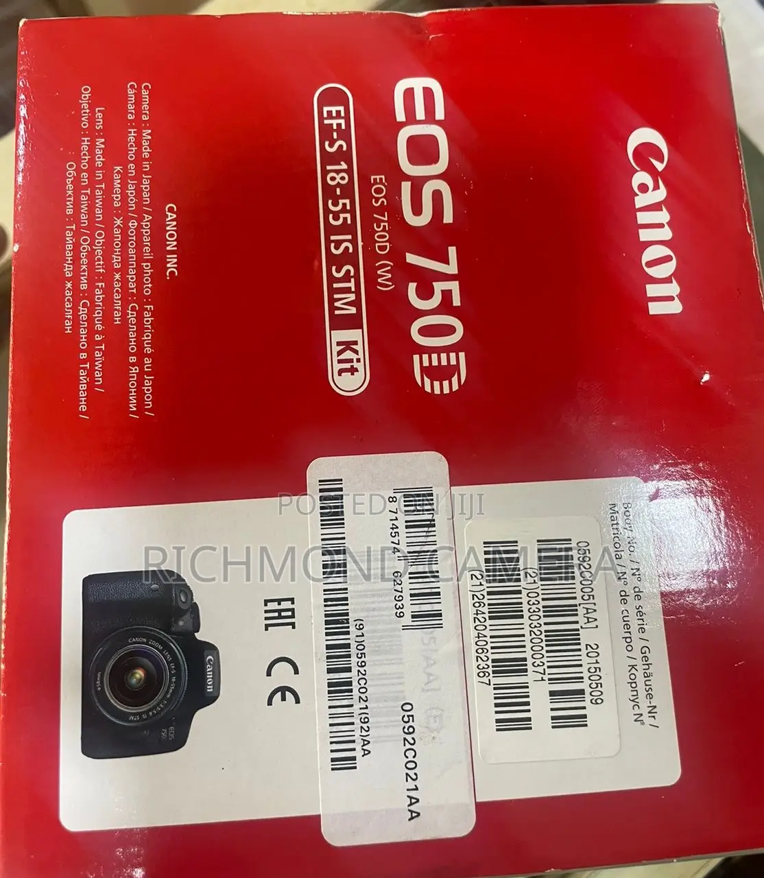 Canon Eos 750d Digital Camera