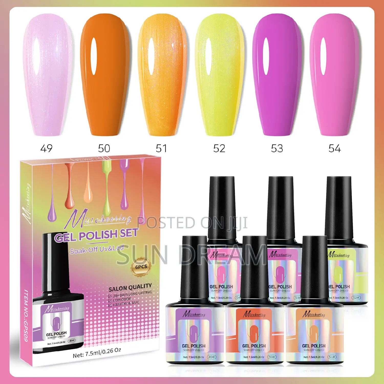 Nail Gel Nail Salon Uv Gel Polish Set 6 in One