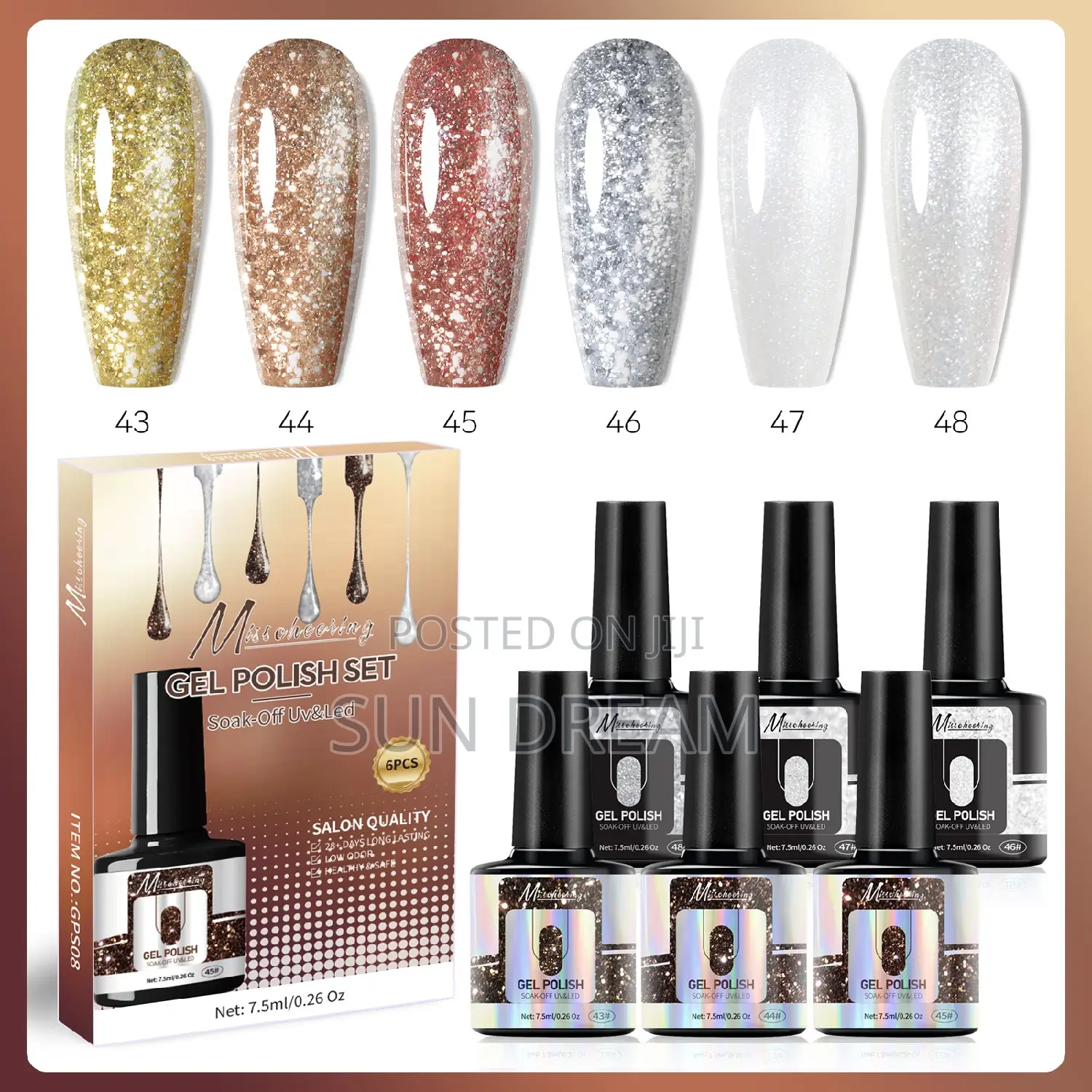 Nail Gel Nail Salon Uv Gel Polish Set 6 in One