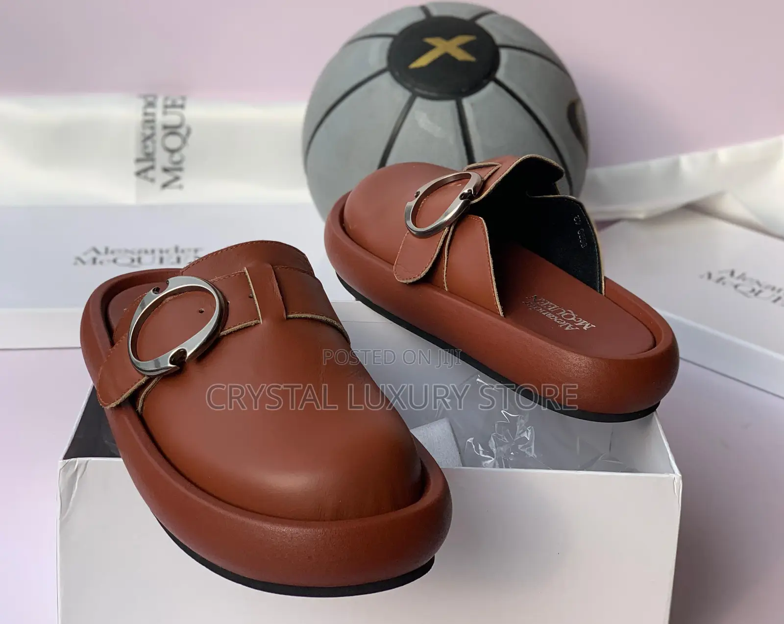 Alexander McQueen Quality Luxury Men Half Shoe