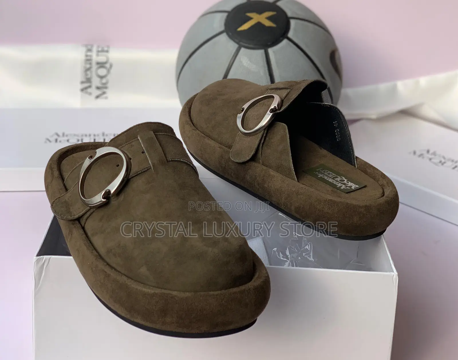 Alexander McQueen Quality Luxury Men Half Shoe