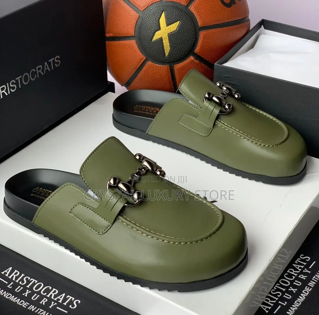 Aristocrat Quality Luxury Men Genuine Leather Half Shoe